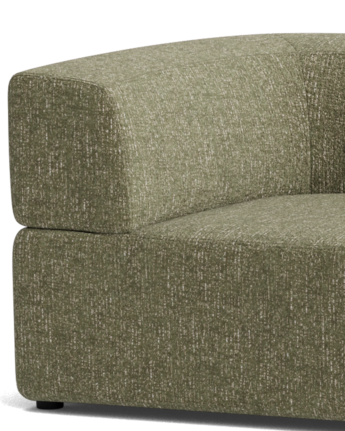 Stretch Closed Angle Sofa - Fleck Olive