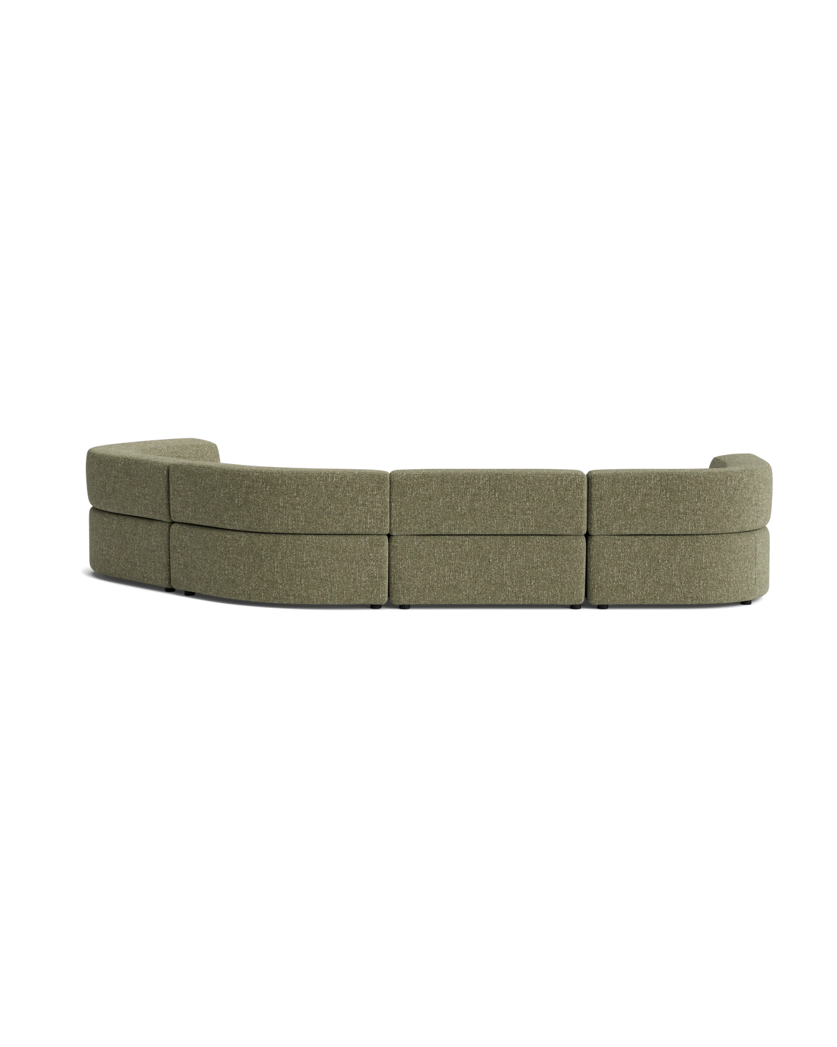 Stretch Closed Angle Sofa - Fleck Olive