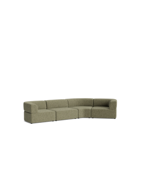 Stretch Closed Angle Sofa - Fleck Olive