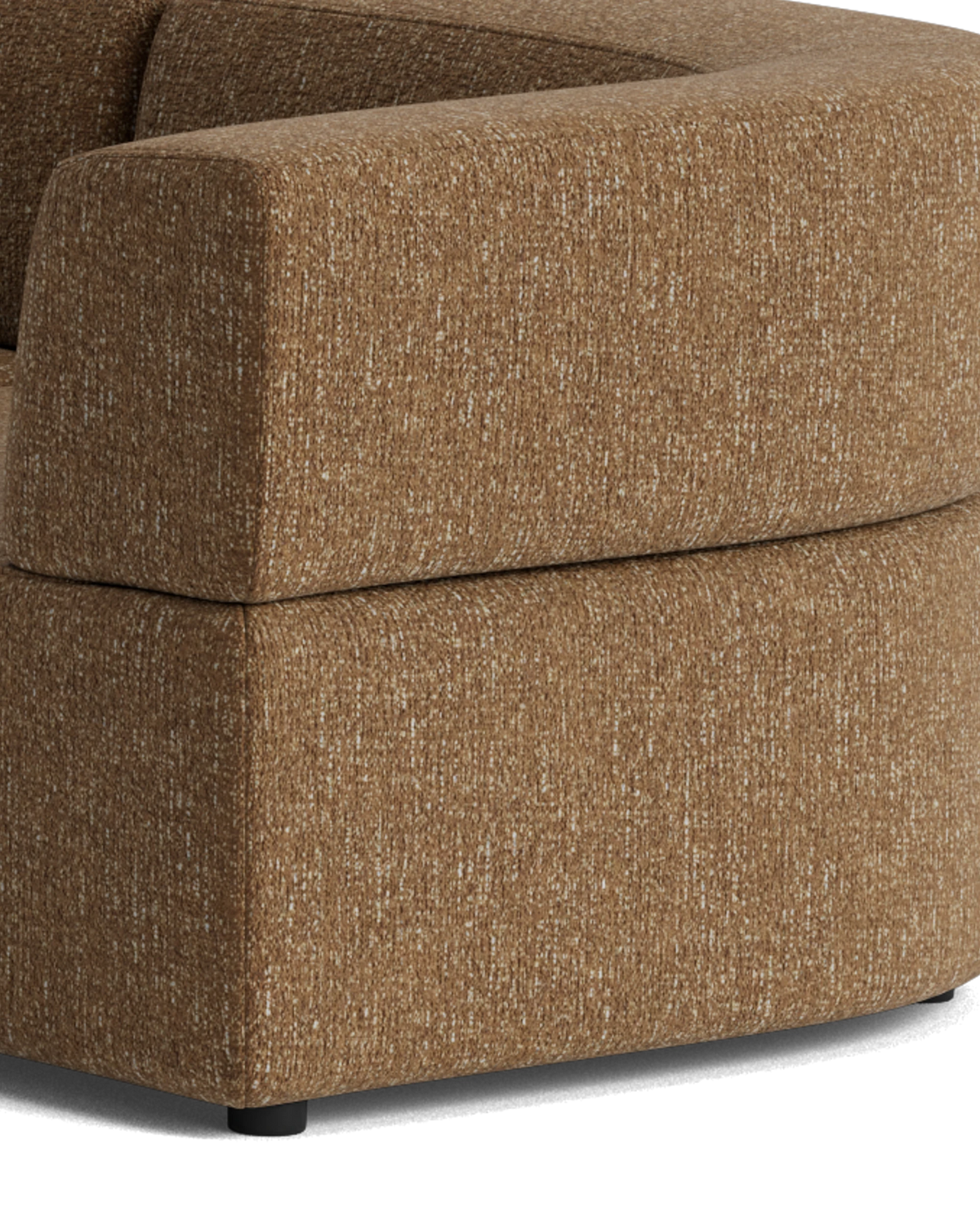 Stretch Closed Angle Sofa - Fleck Ginger
