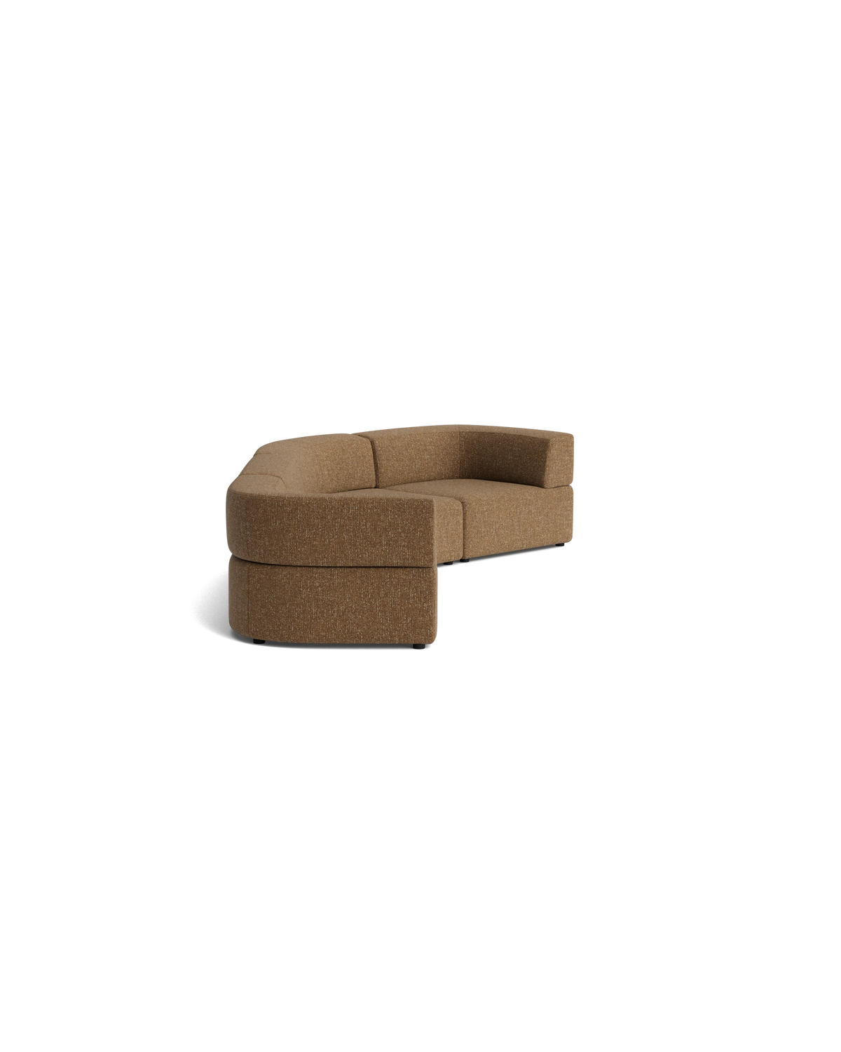 Stretch Closed Angle Sofa - Fleck Ginger