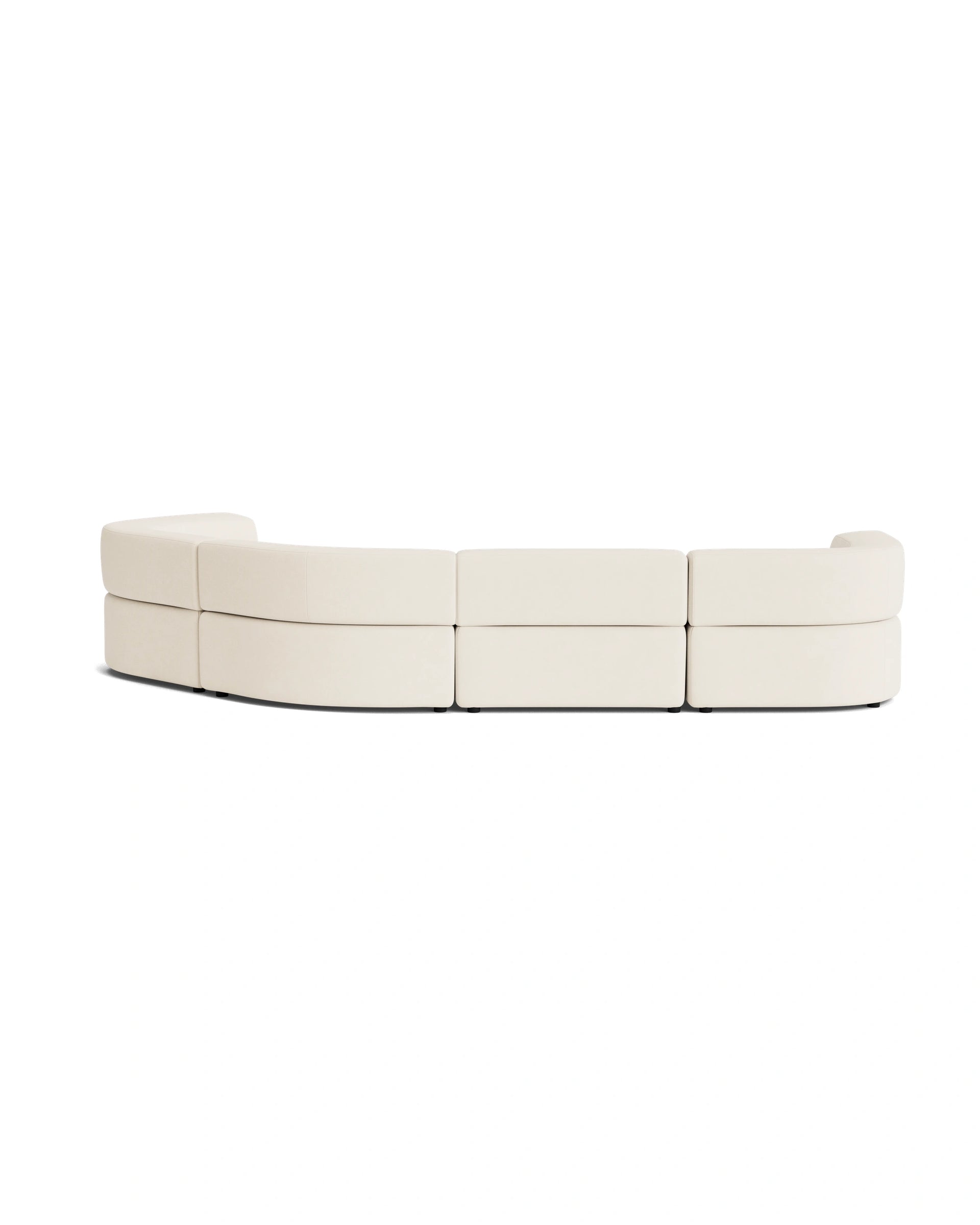 Stretch Closed Angle Sofa - Fossil Vanilla