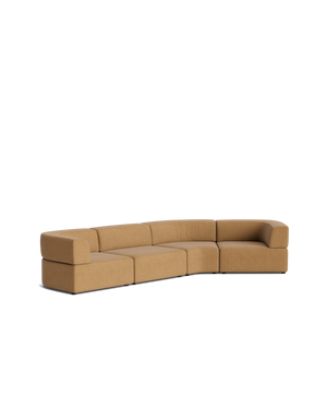 Stretch Closed Angle Sofa - Fossil Fawn