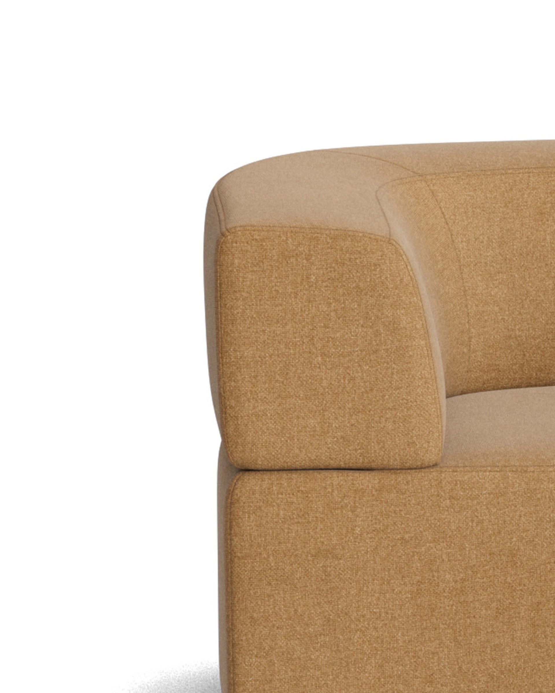 Stretch Closed Angle Sofa - Fossil Fawn