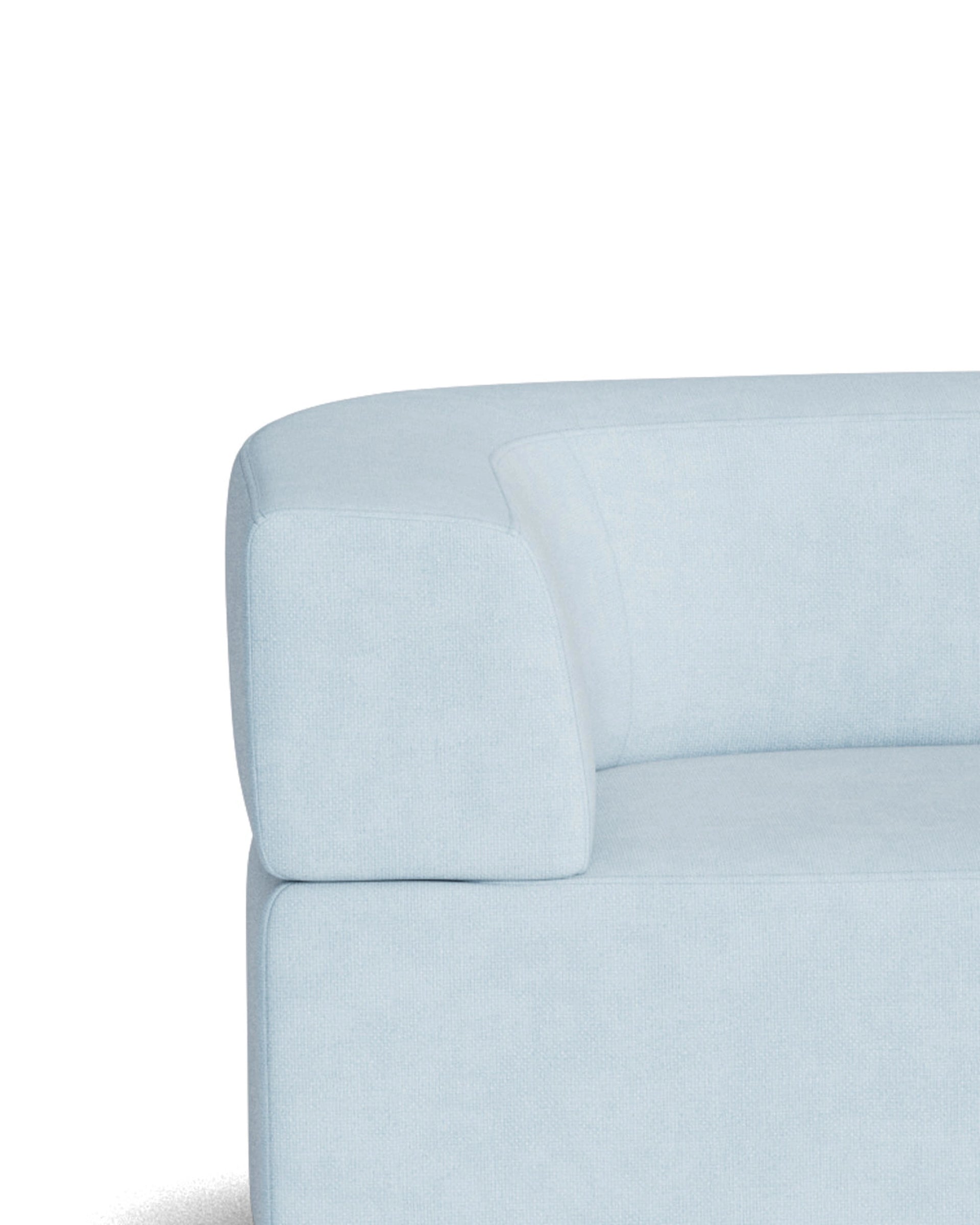 Stretch Closed Angle Sofa - Fossil Powder Blue