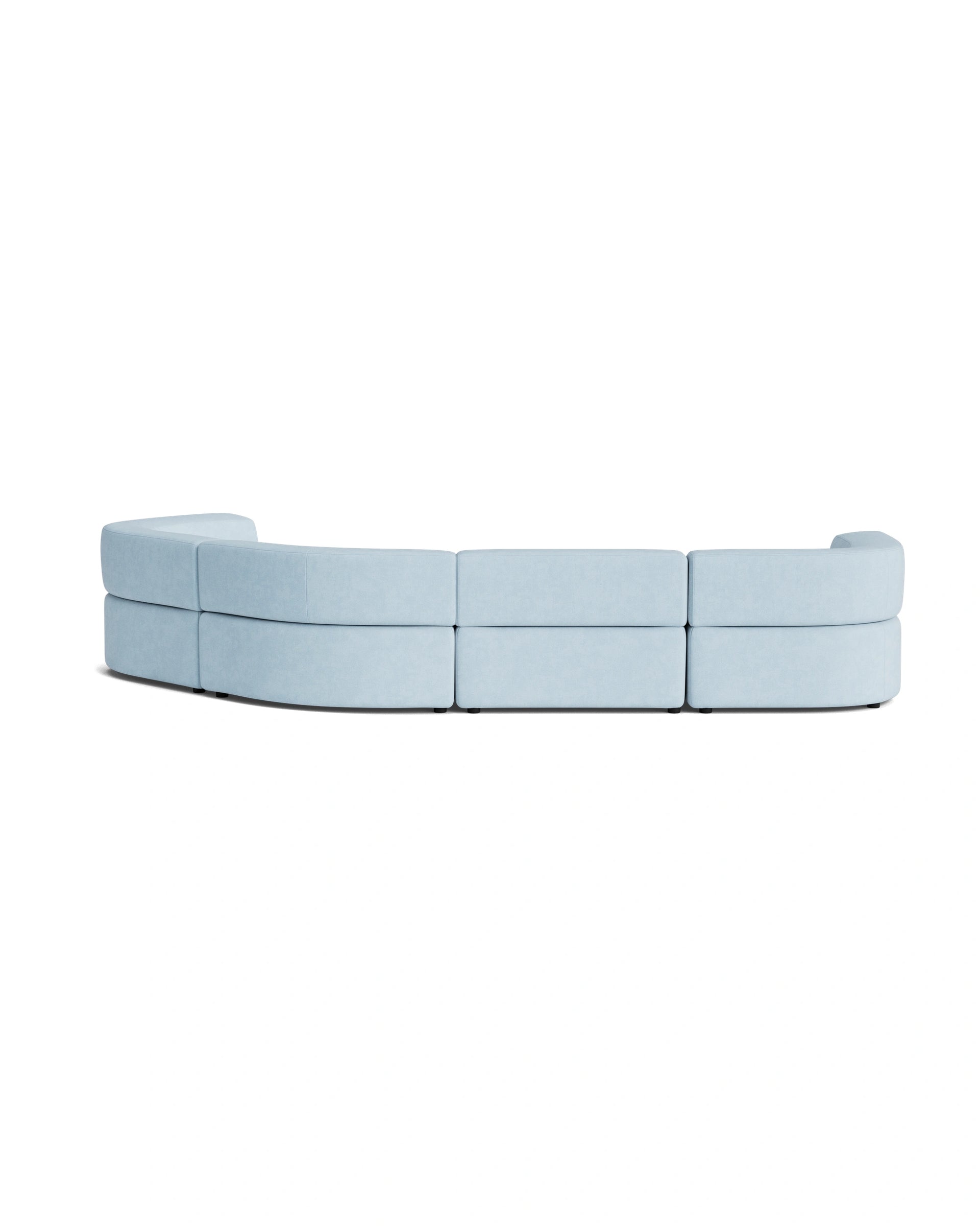 Stretch Closed Angle Sofa - Fossil Powder Blue