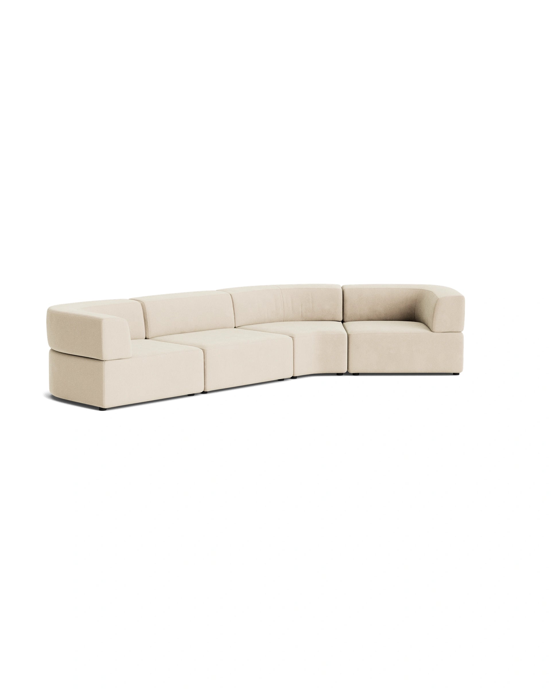 Stretch Closed Angle Sofa - Corduroy Mist