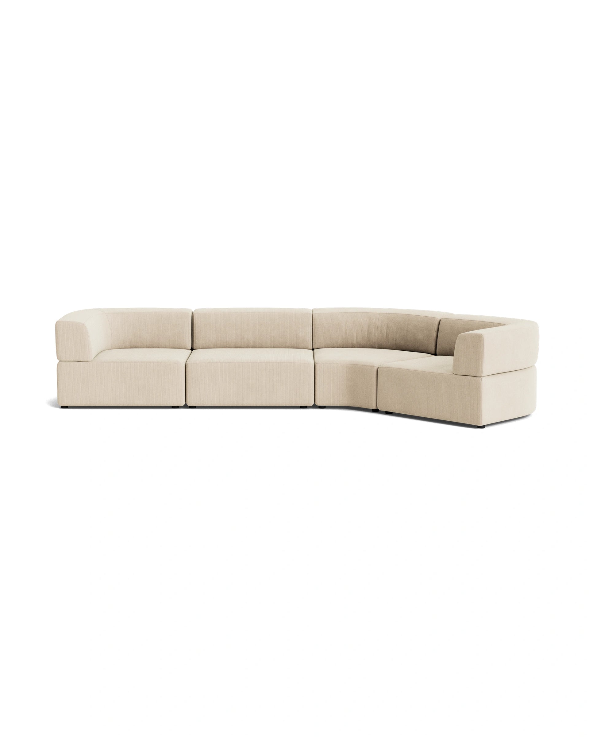 Stretch Closed Angle Sofa - Corduroy Mist
