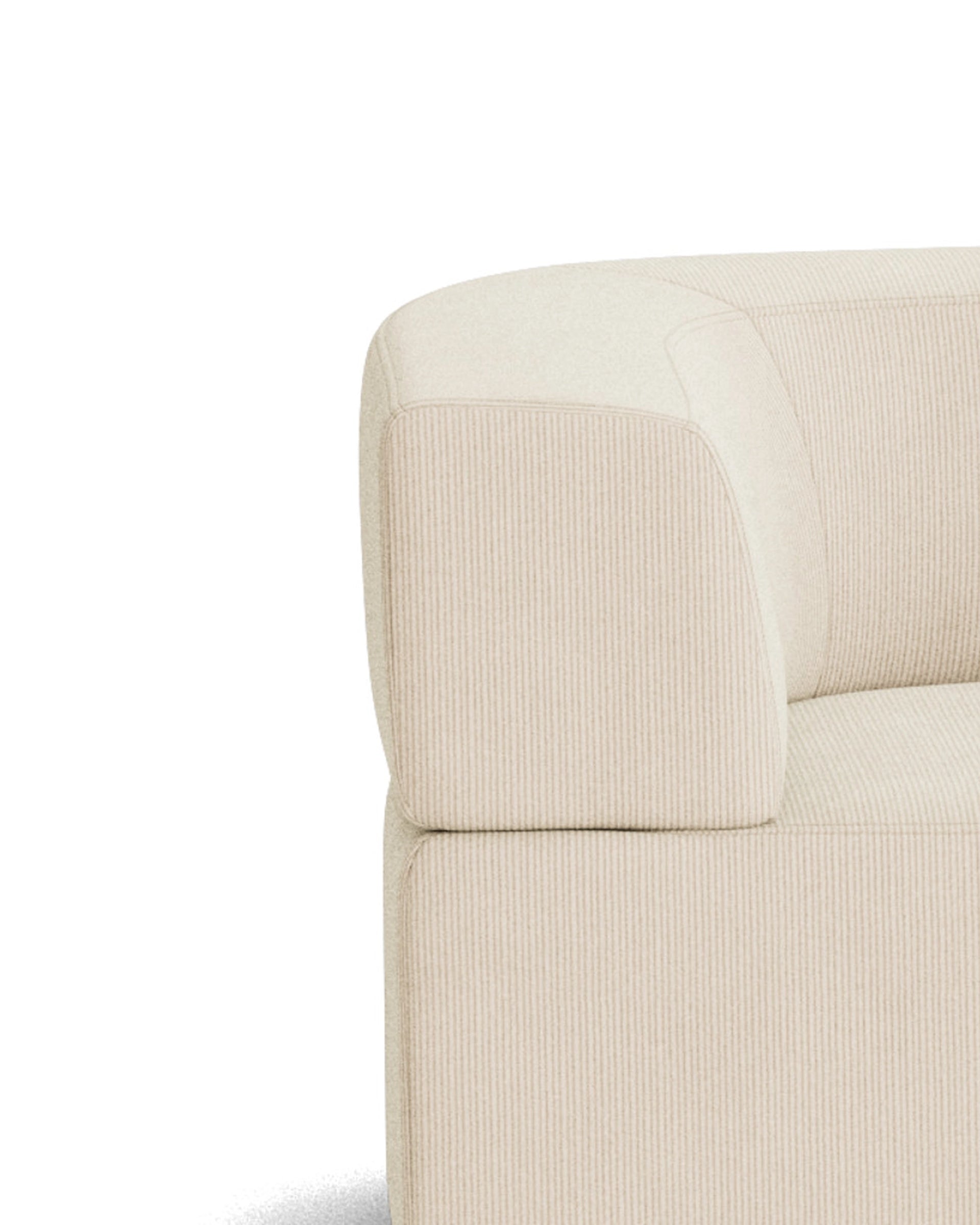 Stretch Closed Angle Sofa - Corduroy Mist