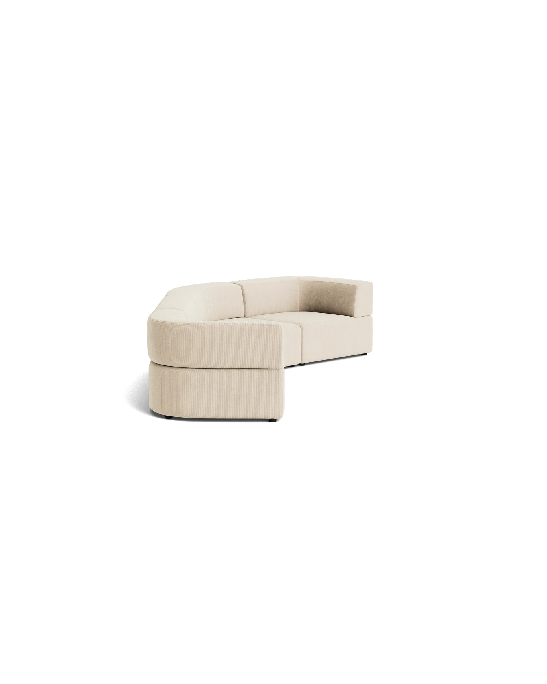 Stretch Closed Angle Sofa - Corduroy Mist