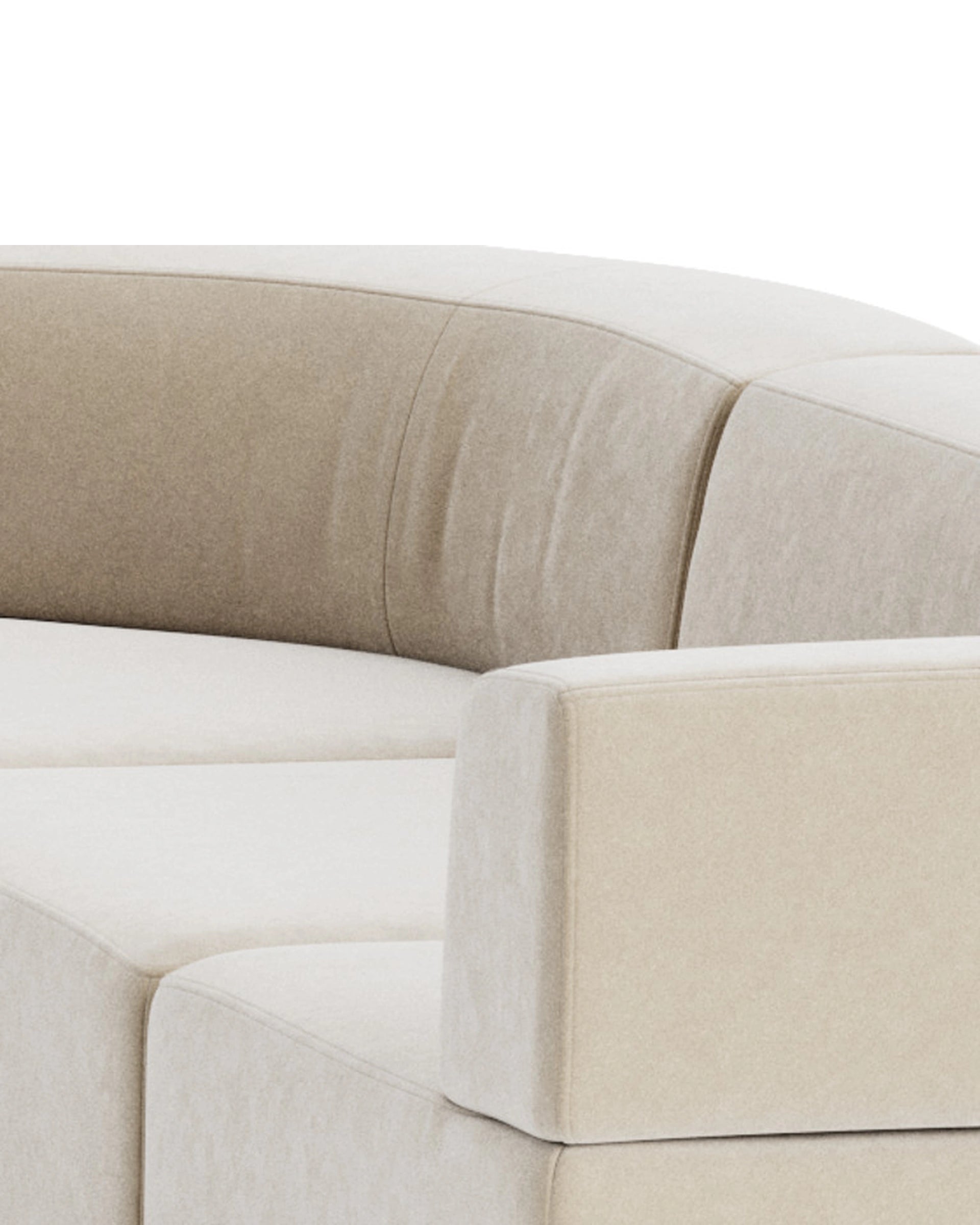 Stretch Large Angled Corner Sofa - Eden Ecru