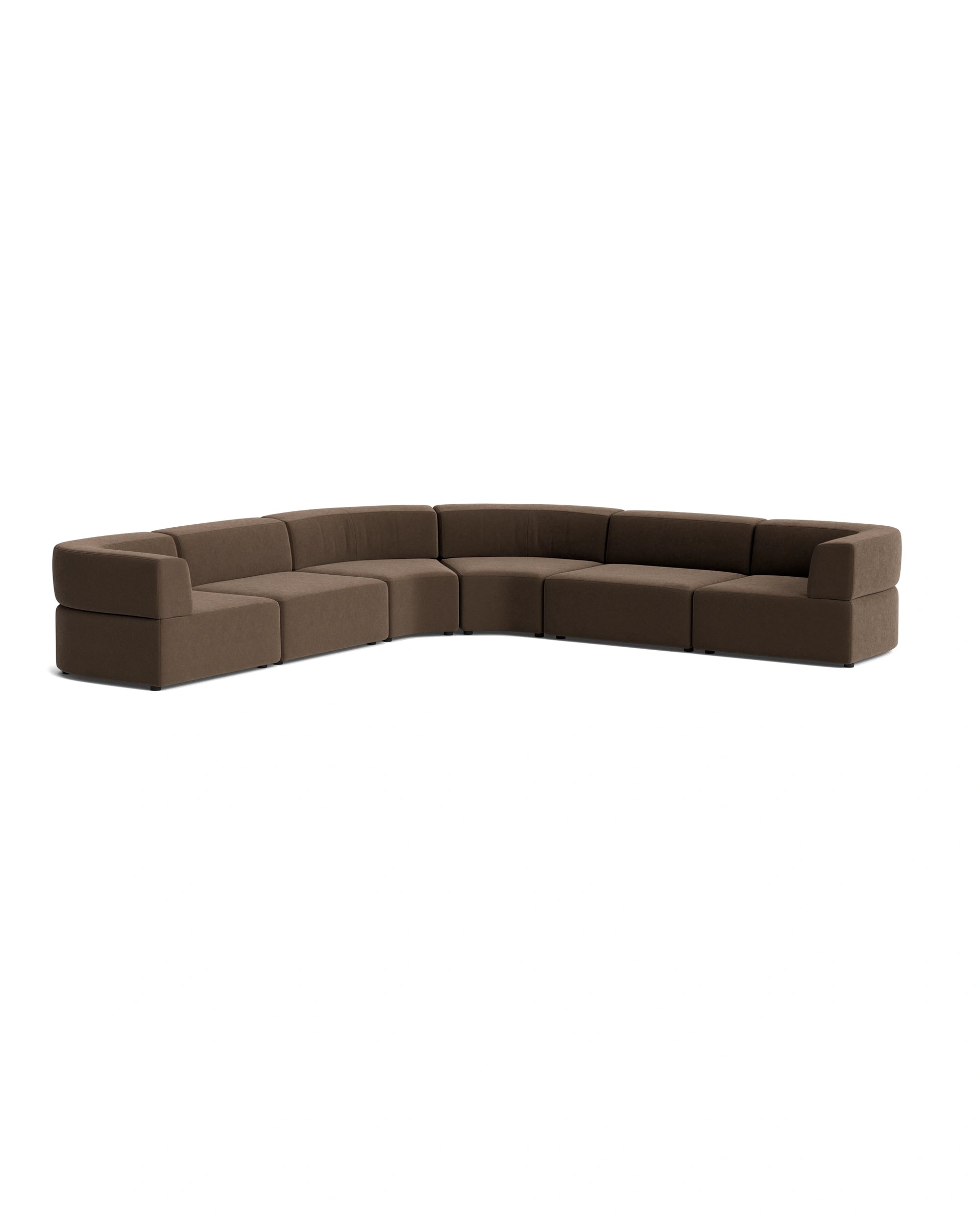 Stretch Large Angled Corner Sofa - Eden Java