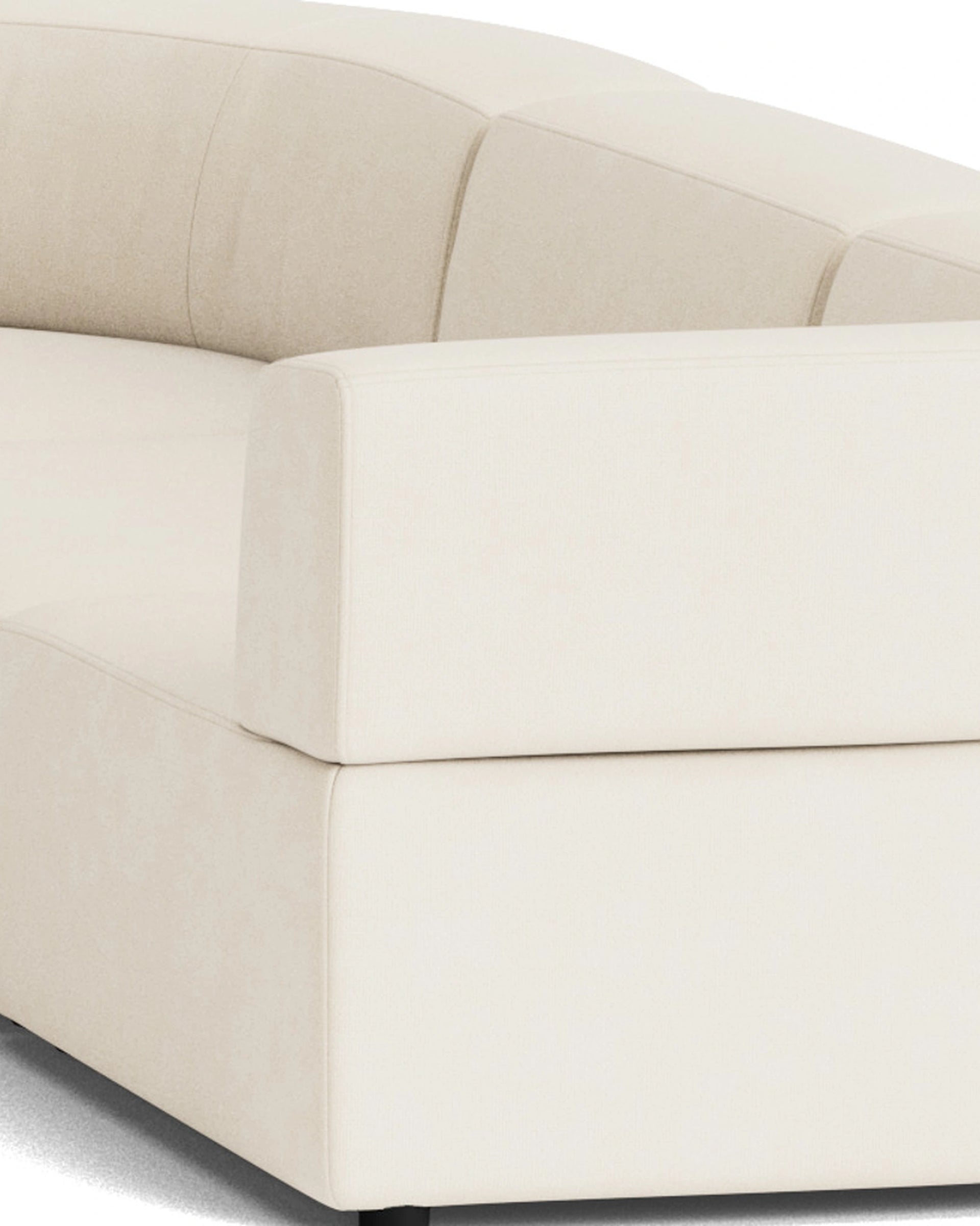 Stretch Large Angled Corner Sofa - Fossil Vanilla