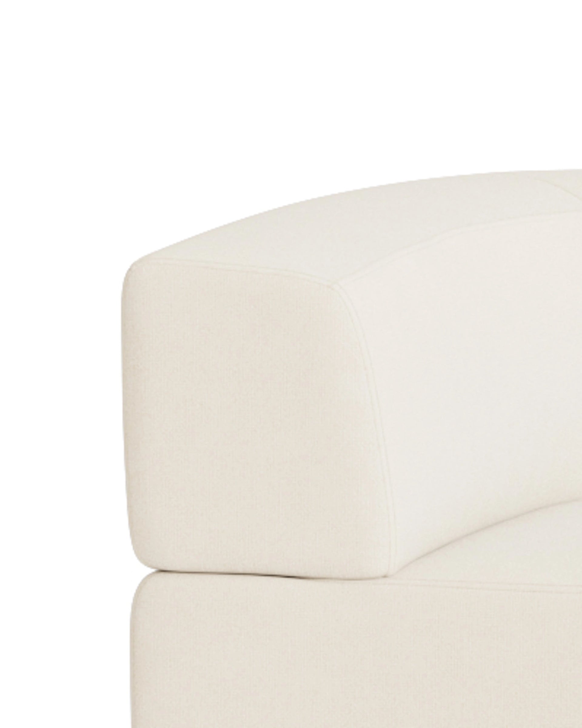 Stretch Large Angled Corner Sofa - Fossil Vanilla