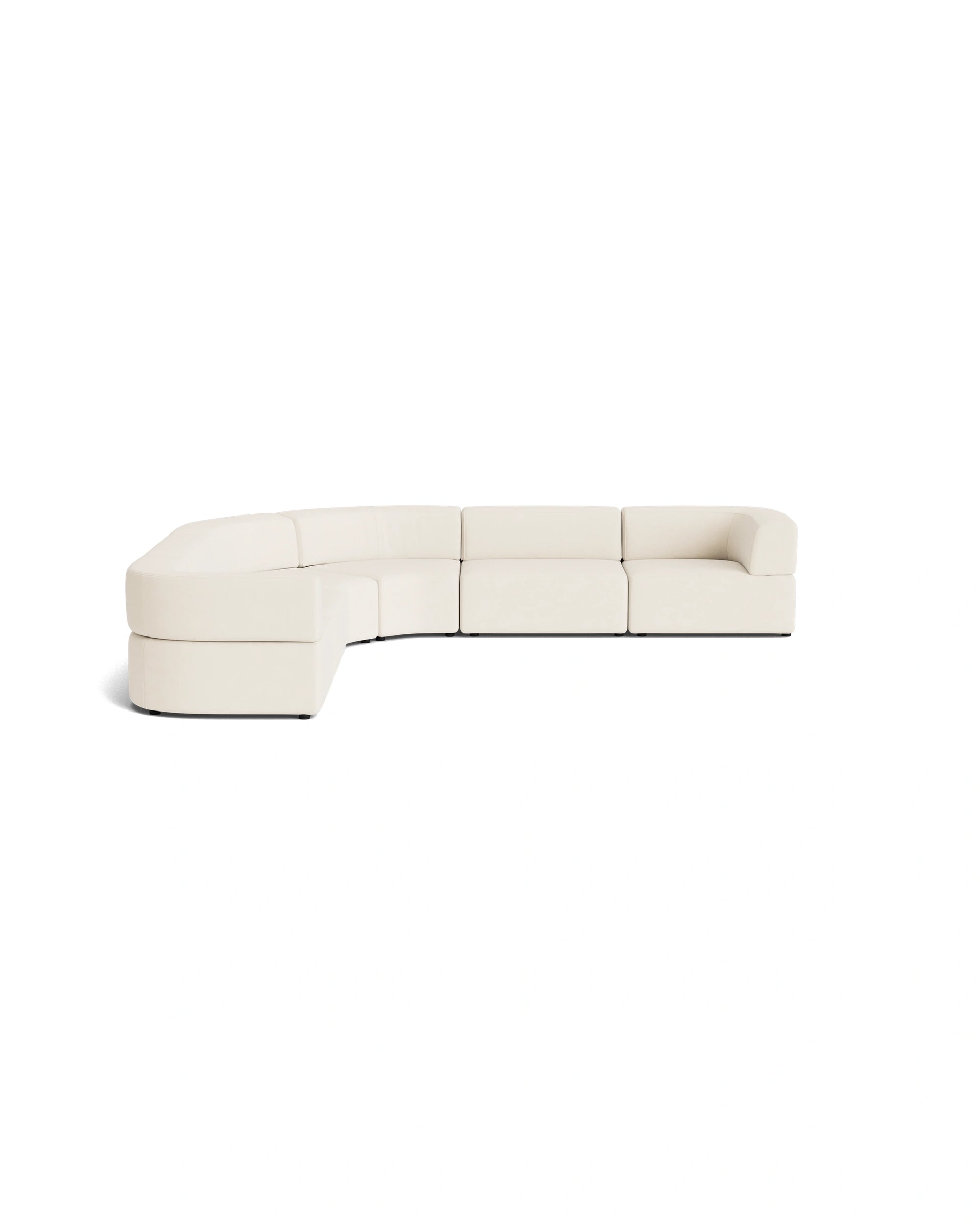 Stretch Large Angled Corner Sofa - Fossil Vanilla
