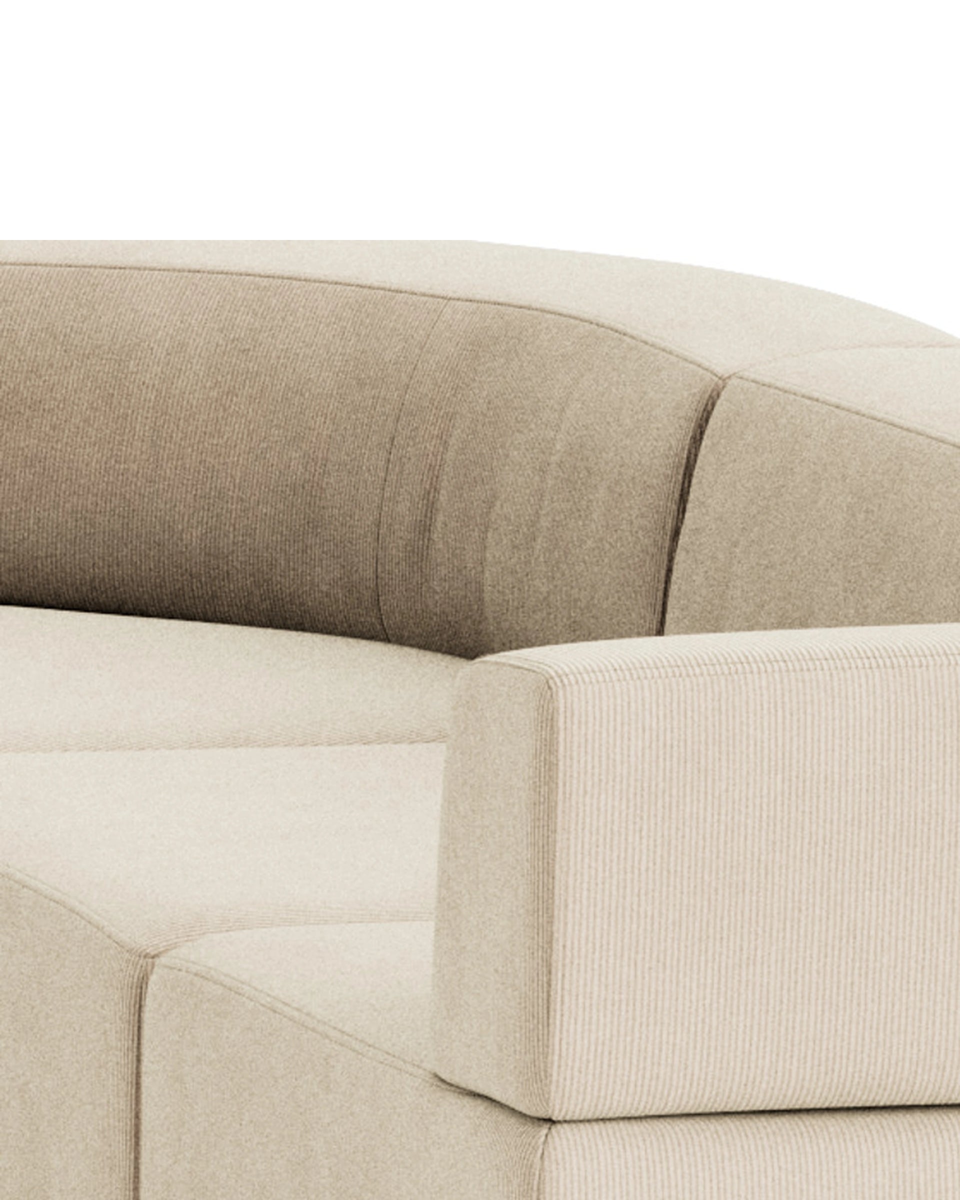 Stretch Large Angled Corner Sofa - Corduroy Mist