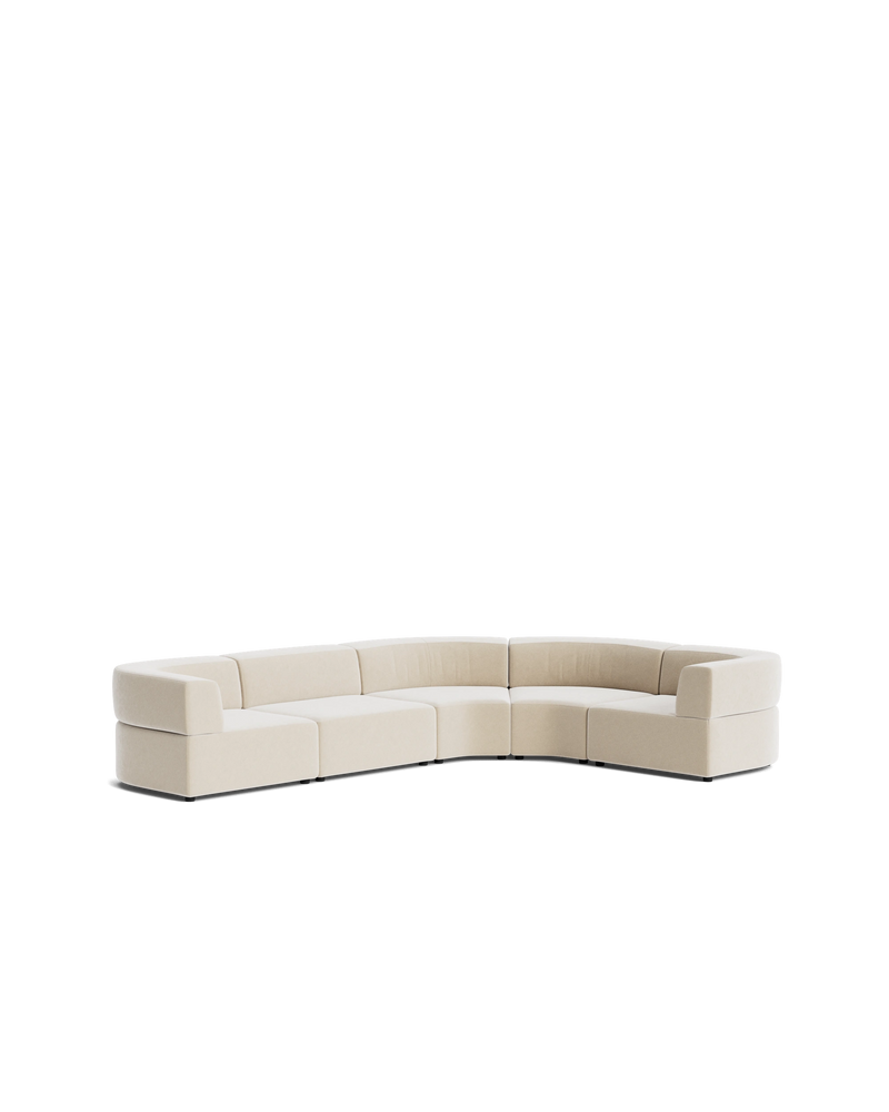 Stretch Angled Corner Sofa - Eden Ecru