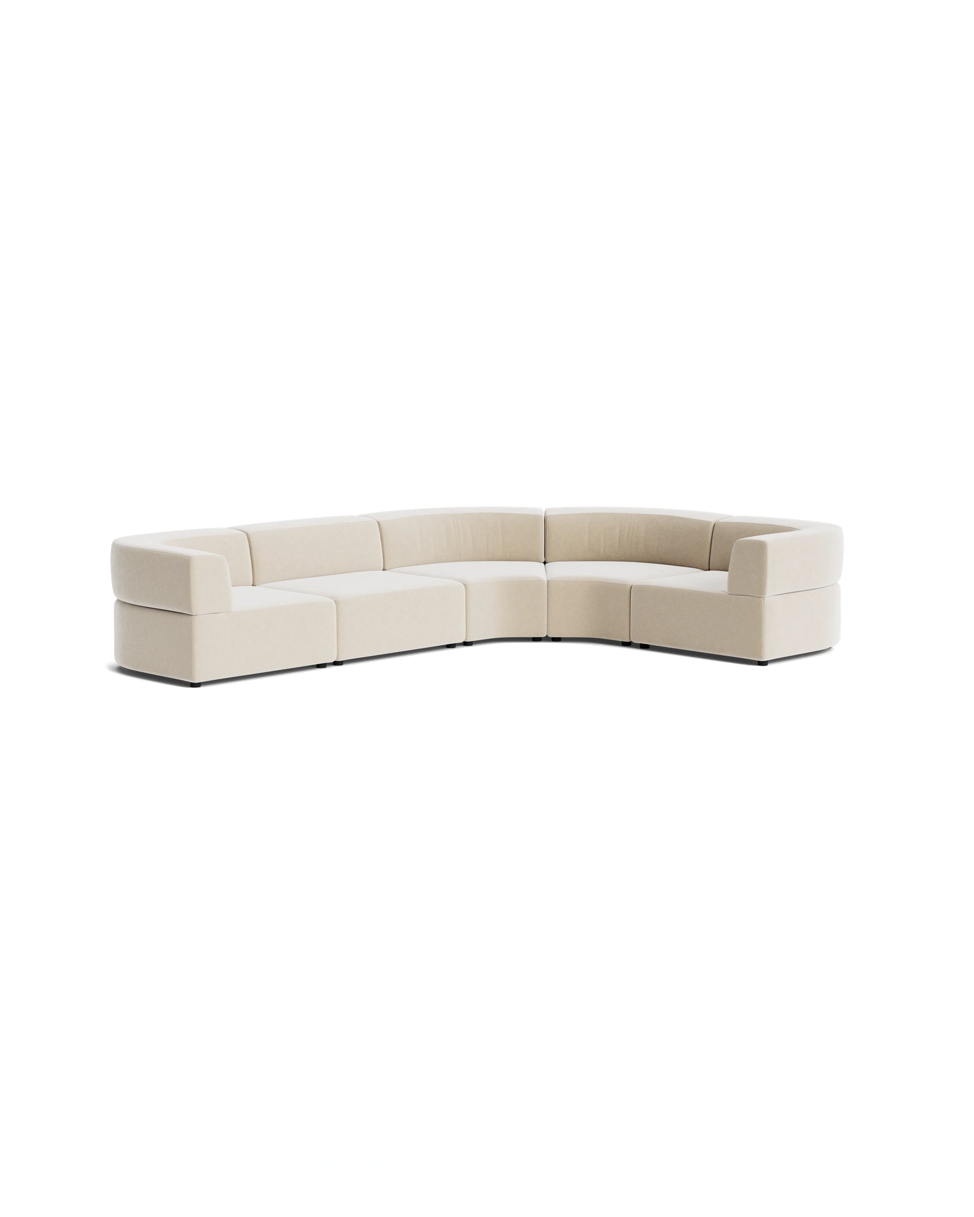 Stretch Angled Corner Sofa - Eden Ecru