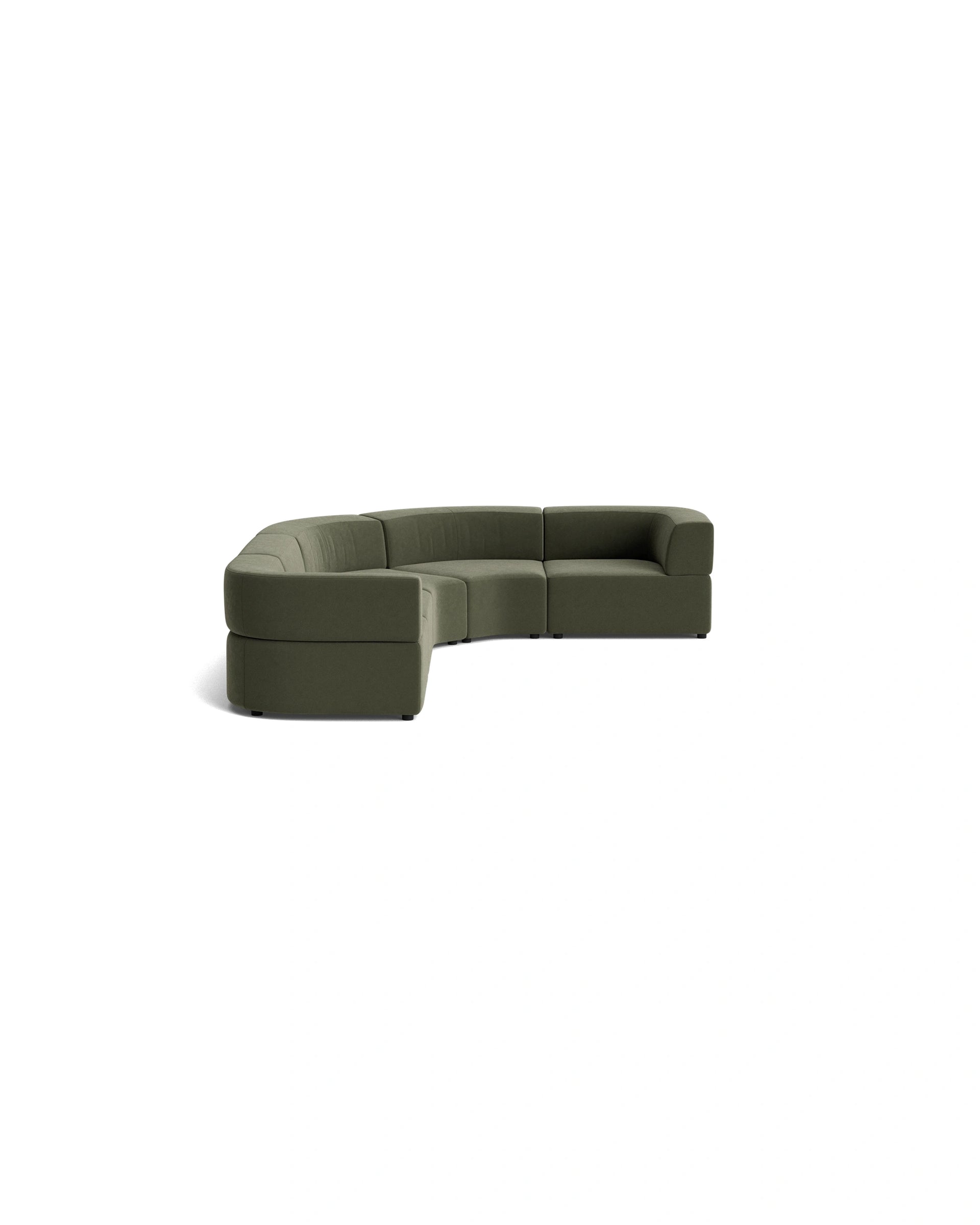 Stretch Angled Corner Sofa - Eden Leaf