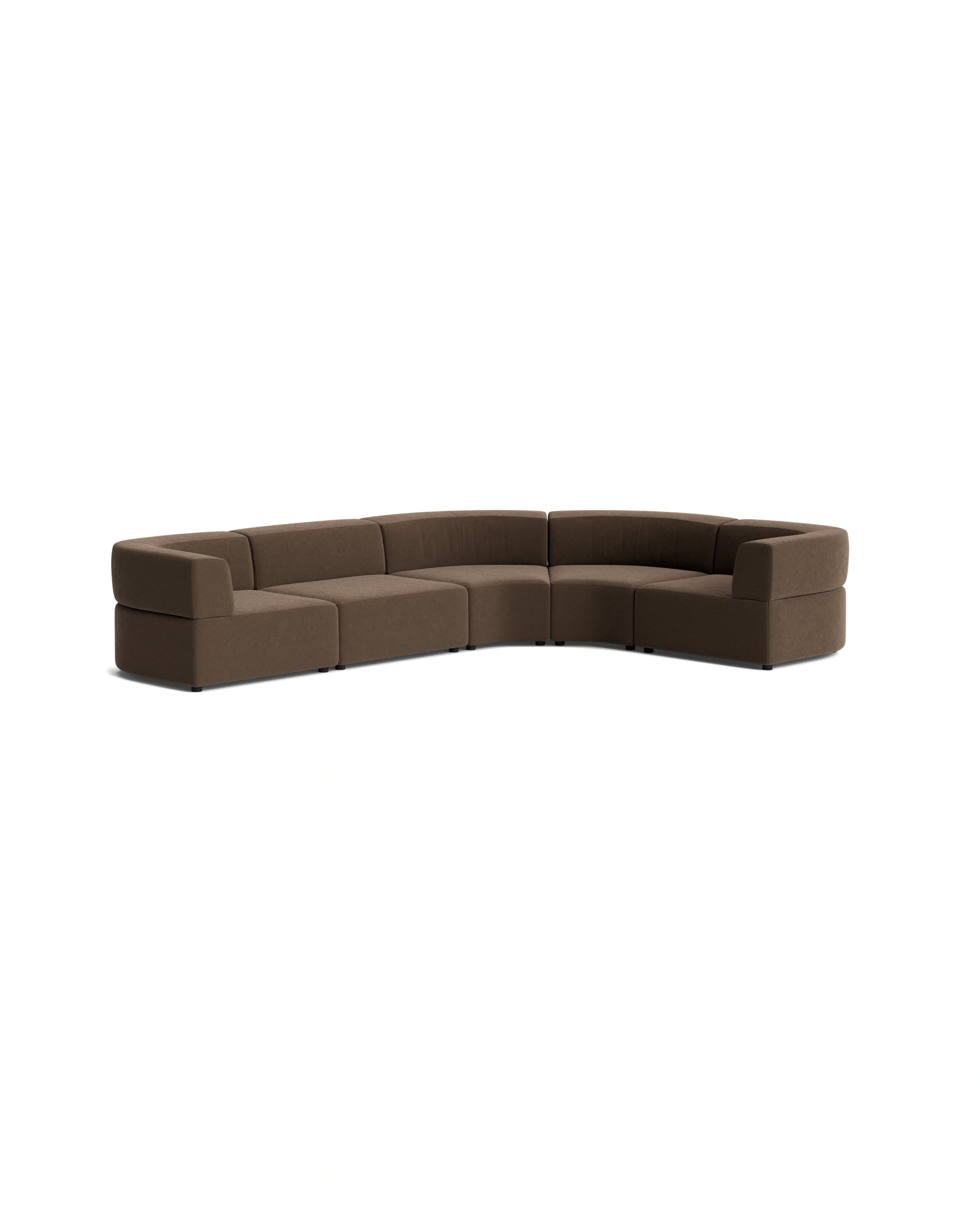 Stretch Angled Corner Sofa - Eden Java