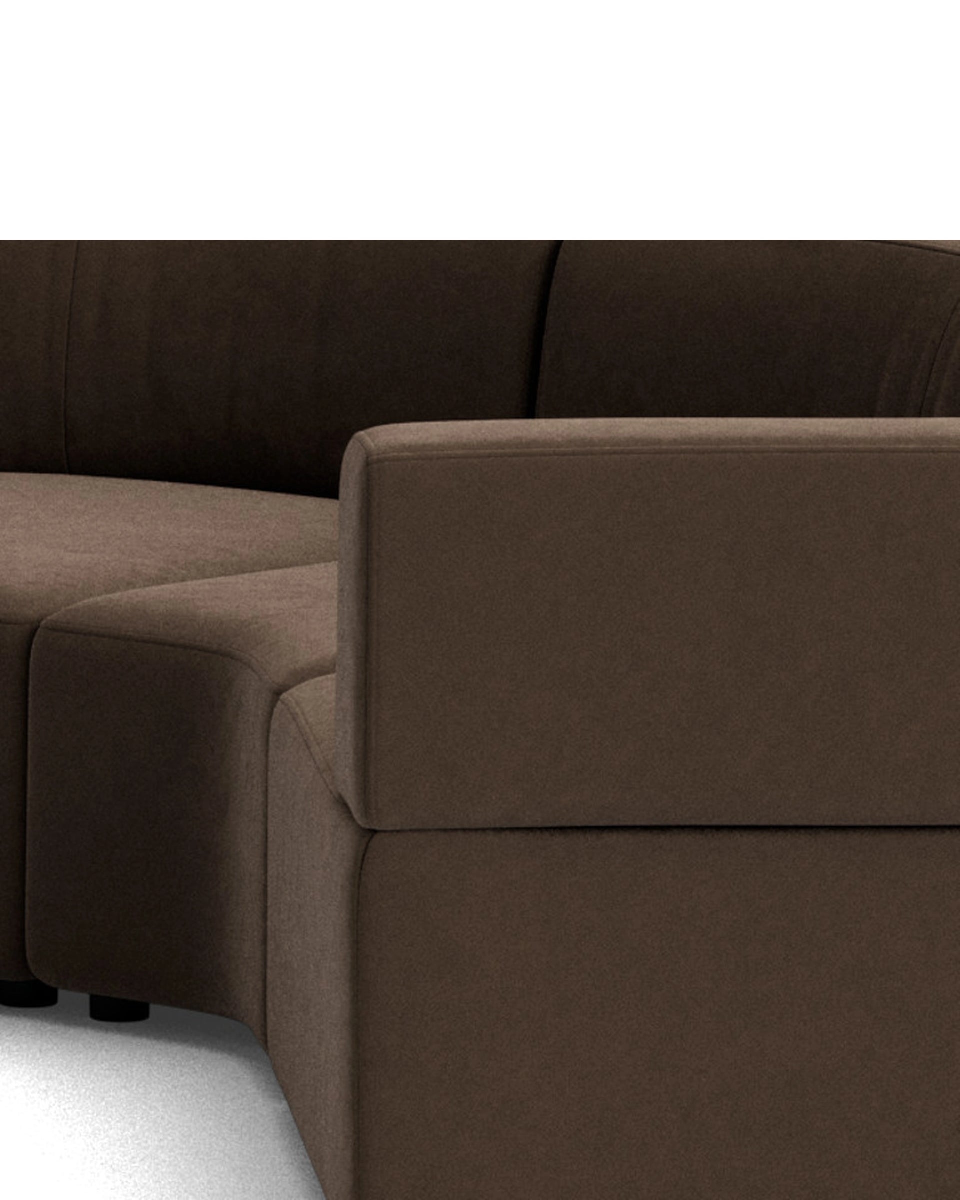 Stretch Angled Corner Sofa - Eden Java