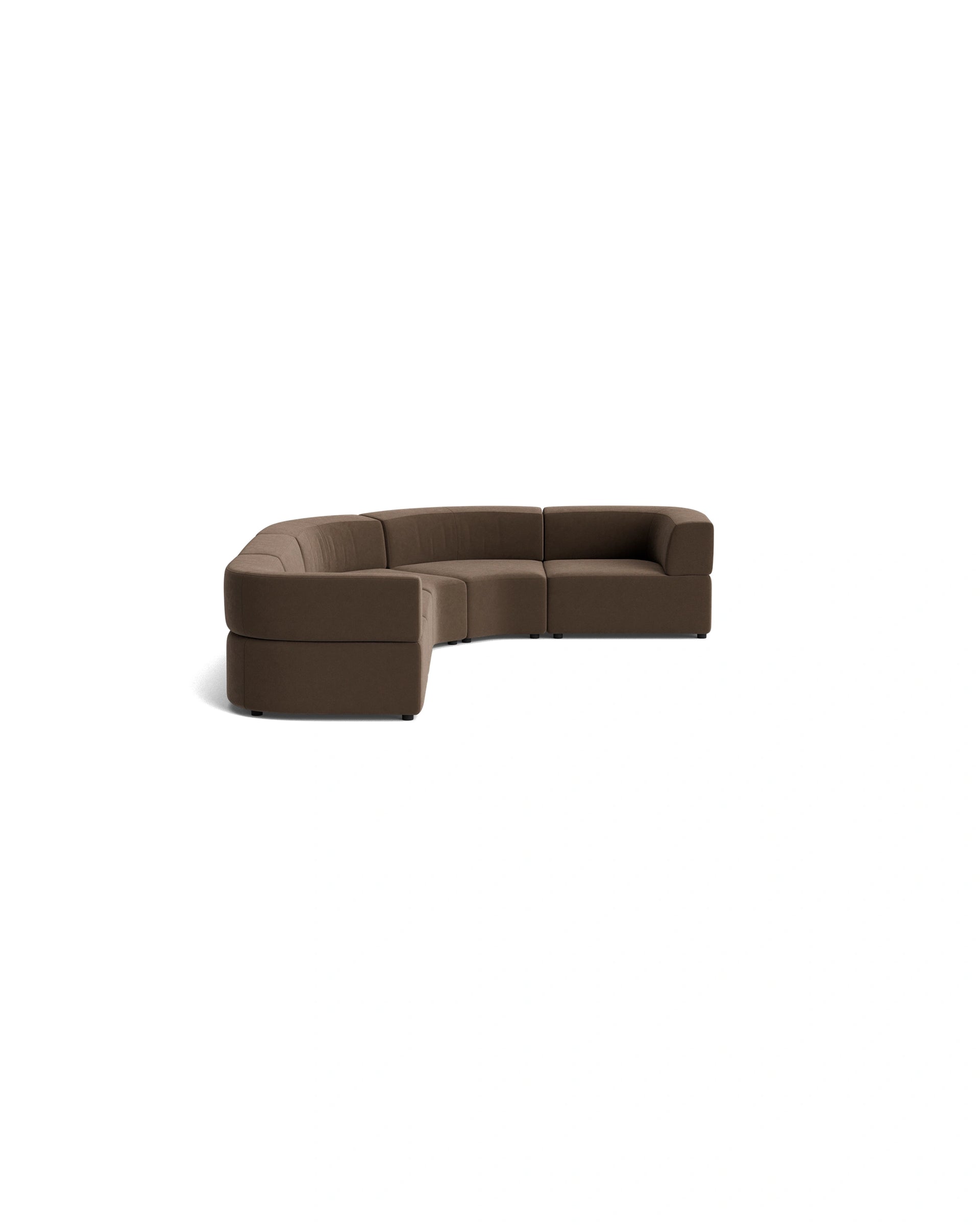 Stretch Angled Corner Sofa - Eden Java