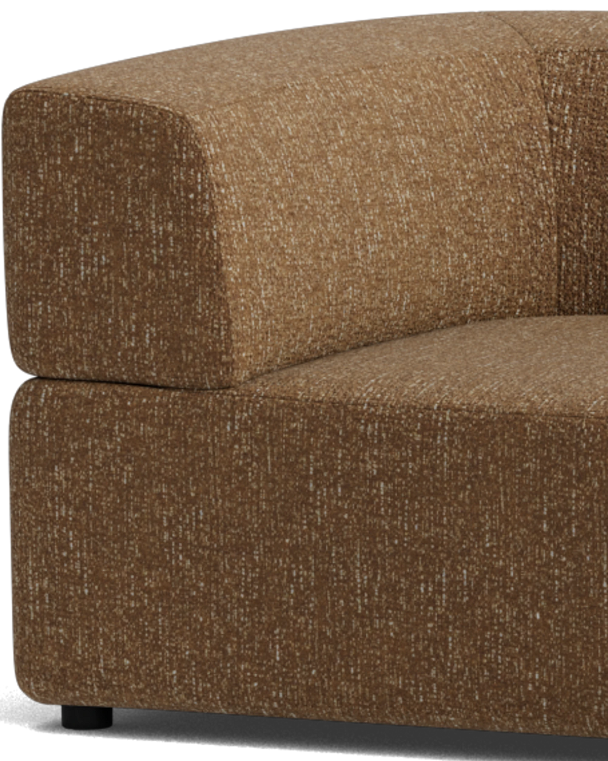 Stretch Angled Corner Sofa - Fleck Ginger