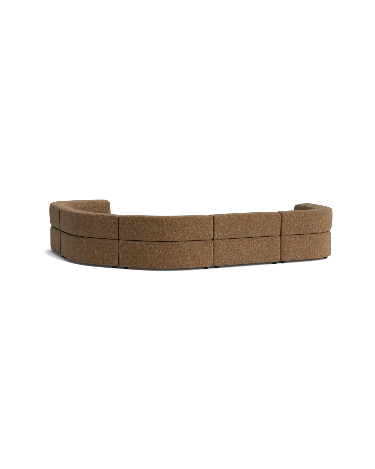 Stretch Angled Corner Sofa - Fleck Ginger