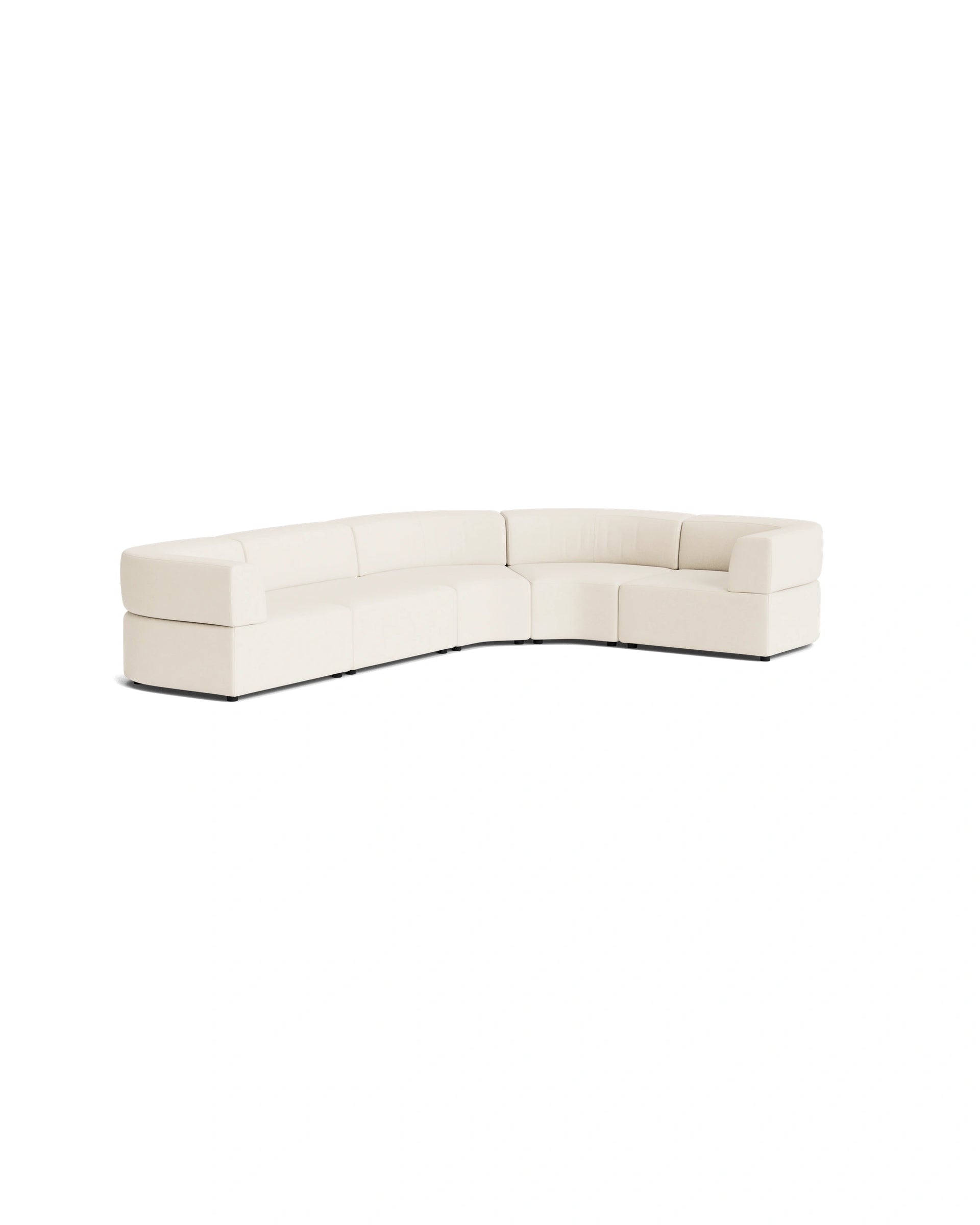 Stretch Angled Corner Sofa - Fossil Vanilla