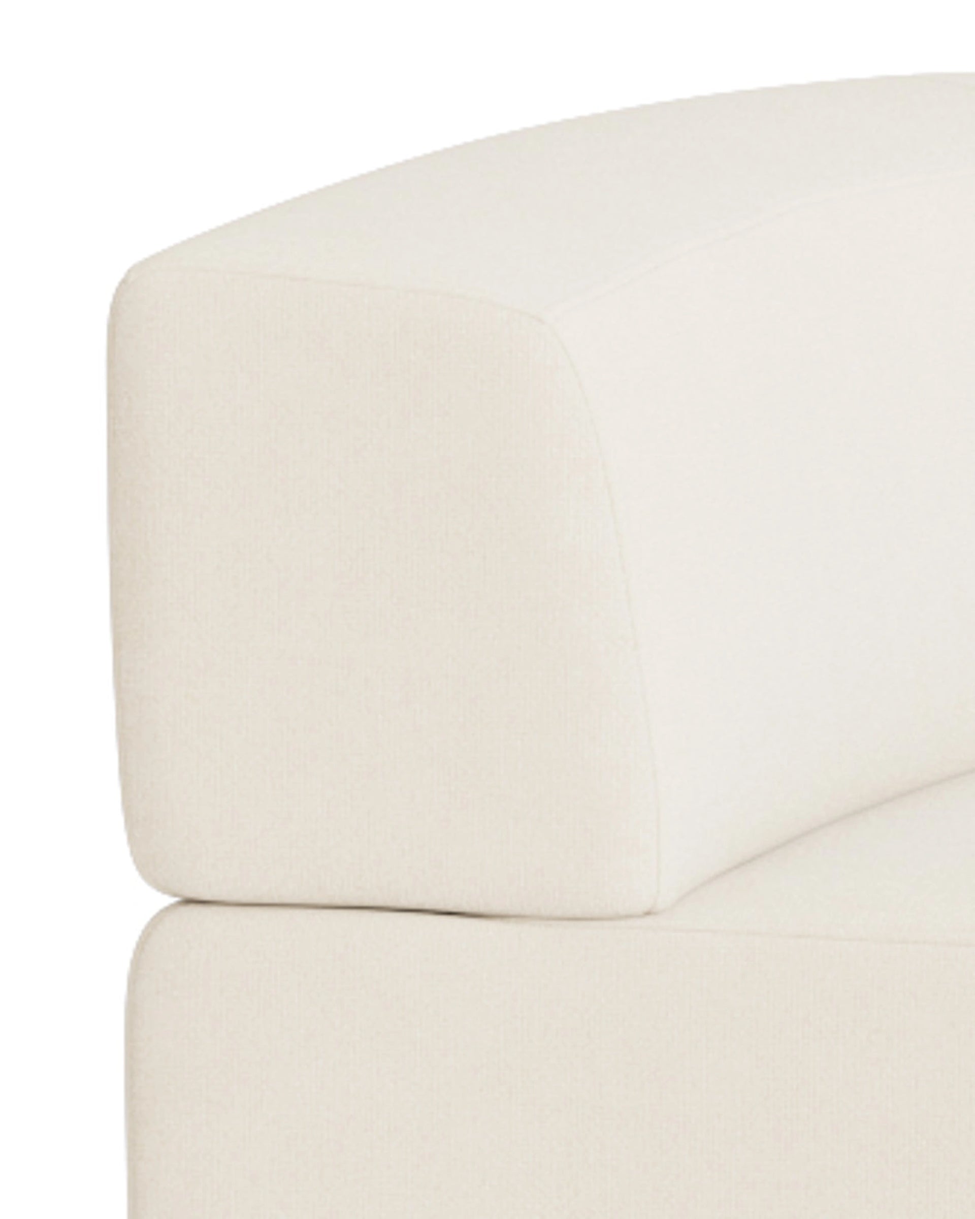 Stretch Angled Corner Sofa - Fossil Vanilla