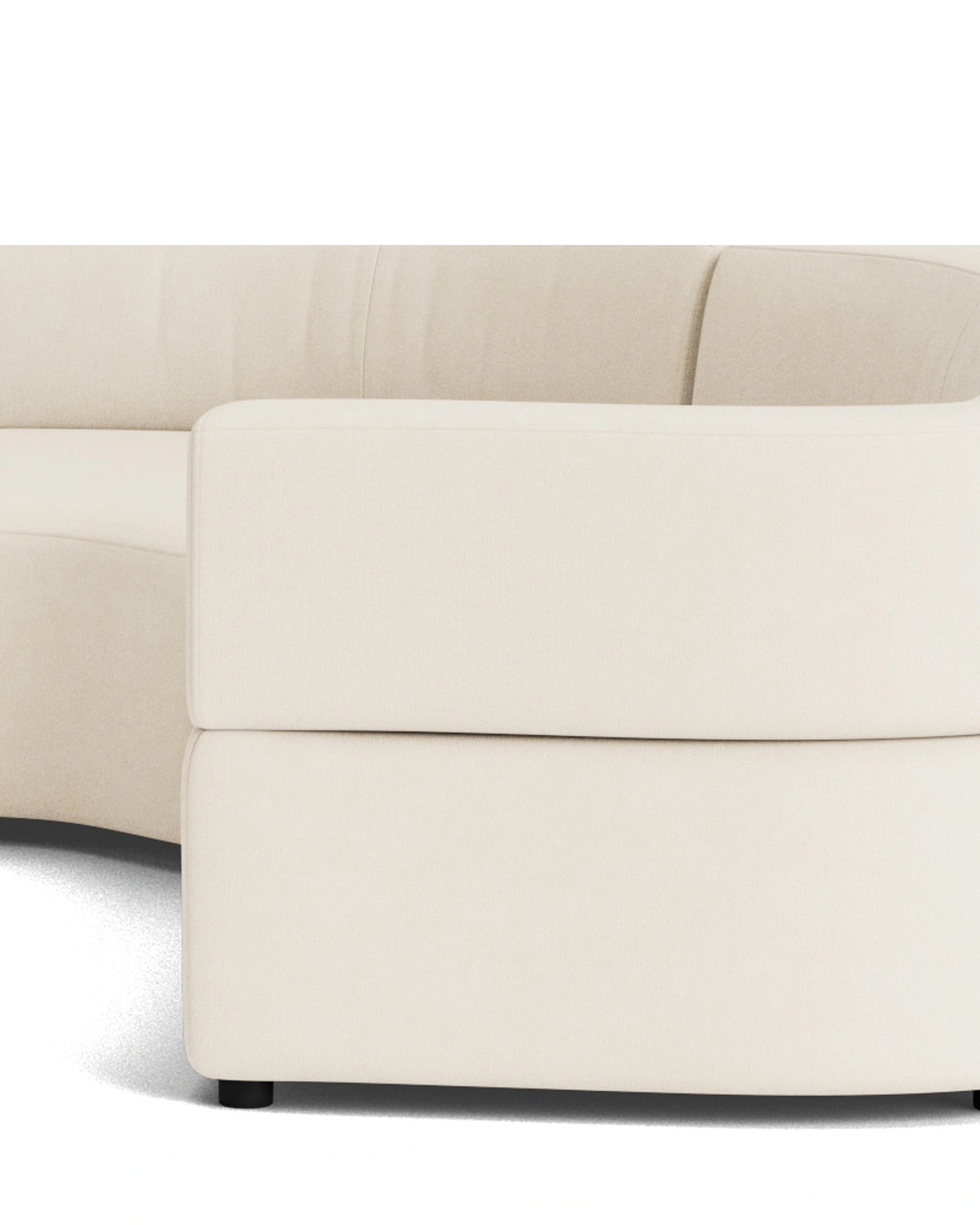 Stretch Angled Corner Sofa - Fossil Vanilla