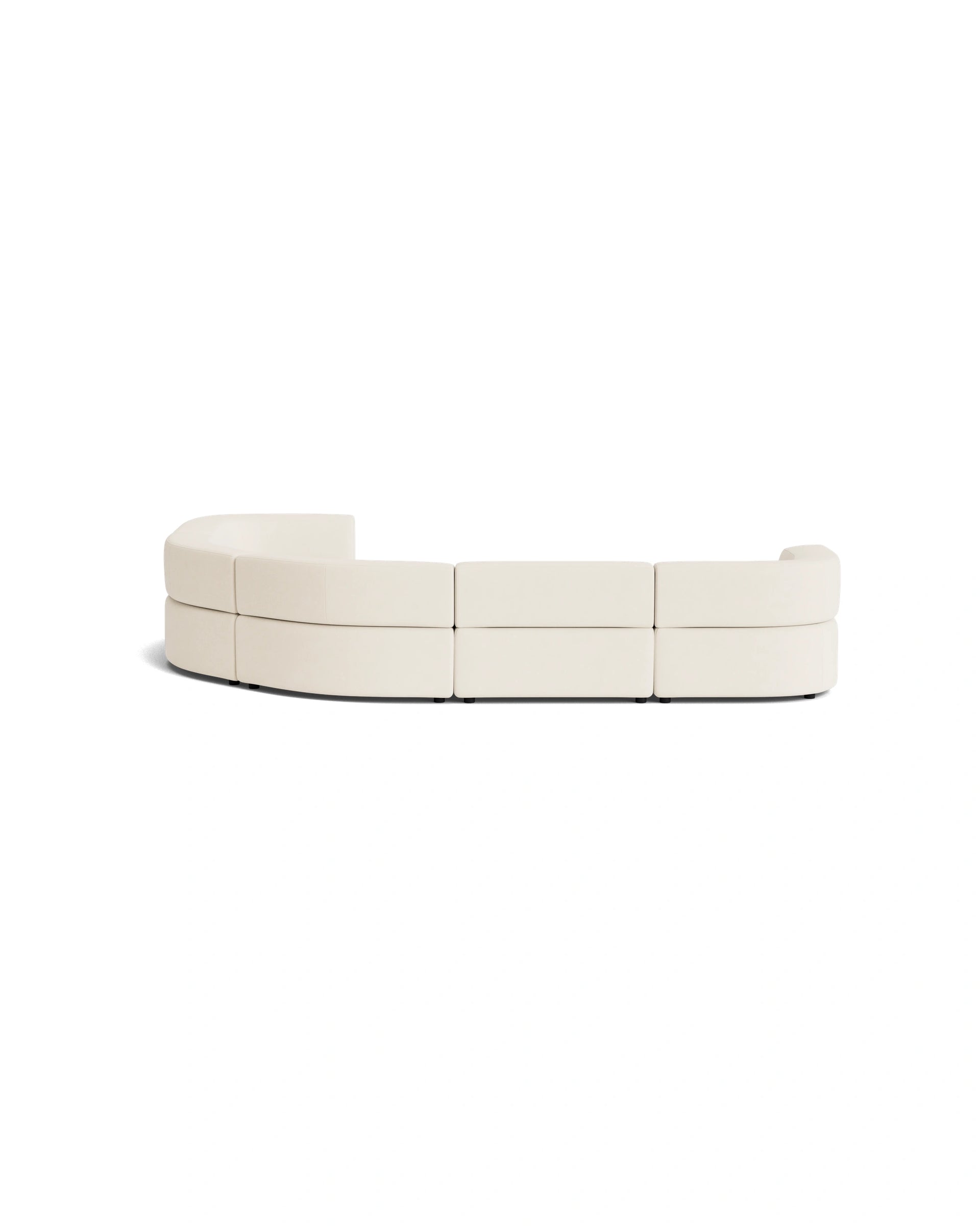 Stretch Angled Corner Sofa - Fossil Vanilla