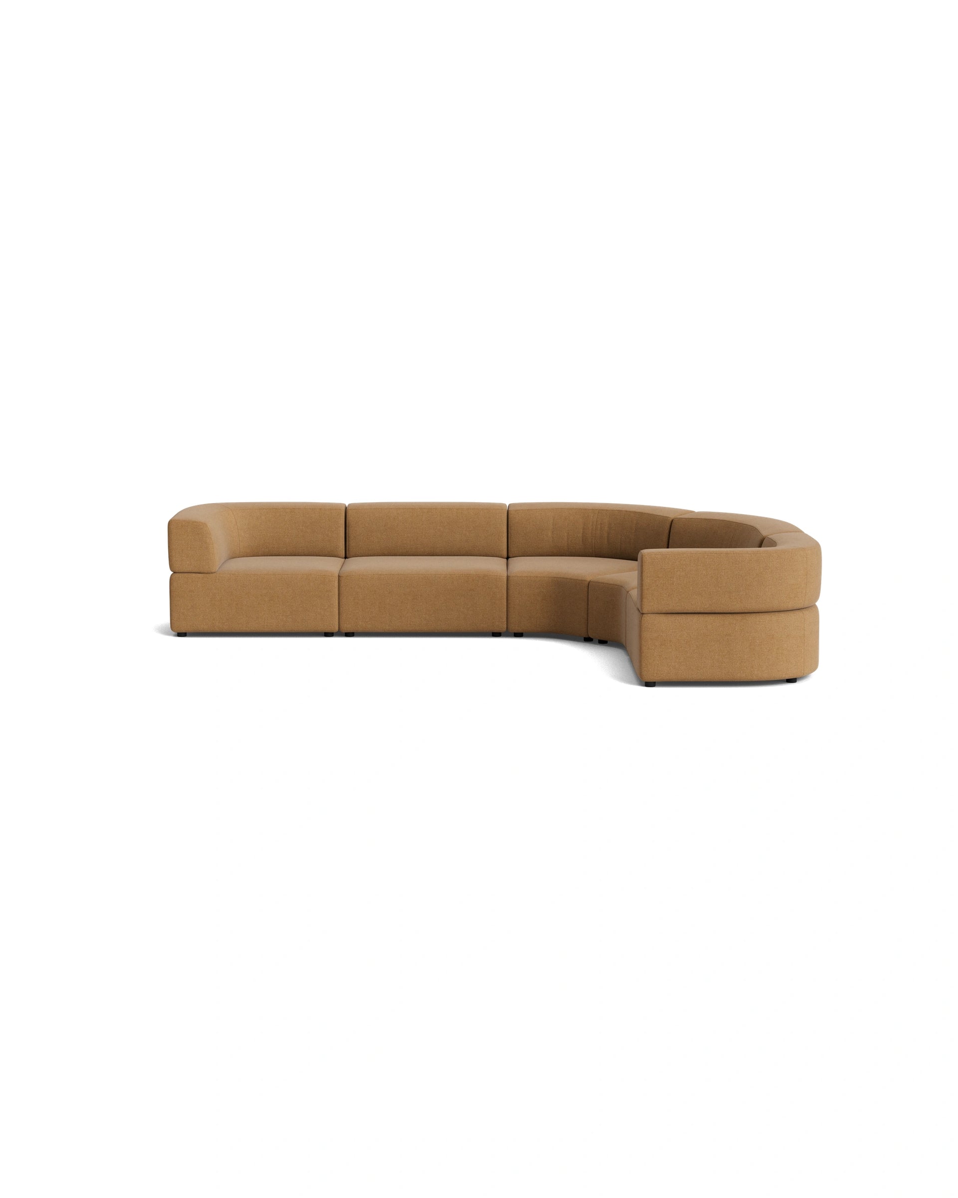 Stretch Angled Corner Sofa - Fossil Fawn