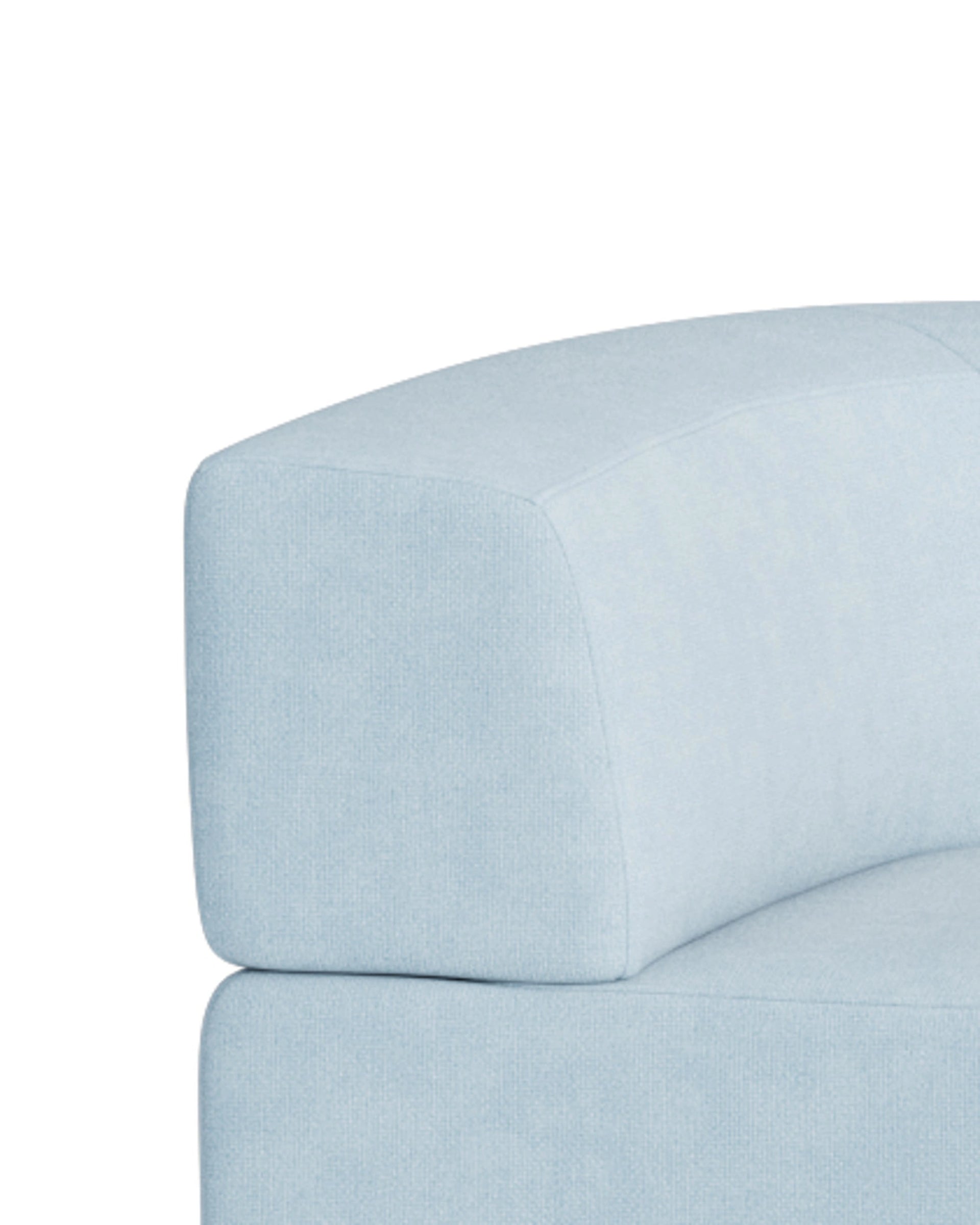 Stretch Angled Corner Sofa - Fossil Powder Blue