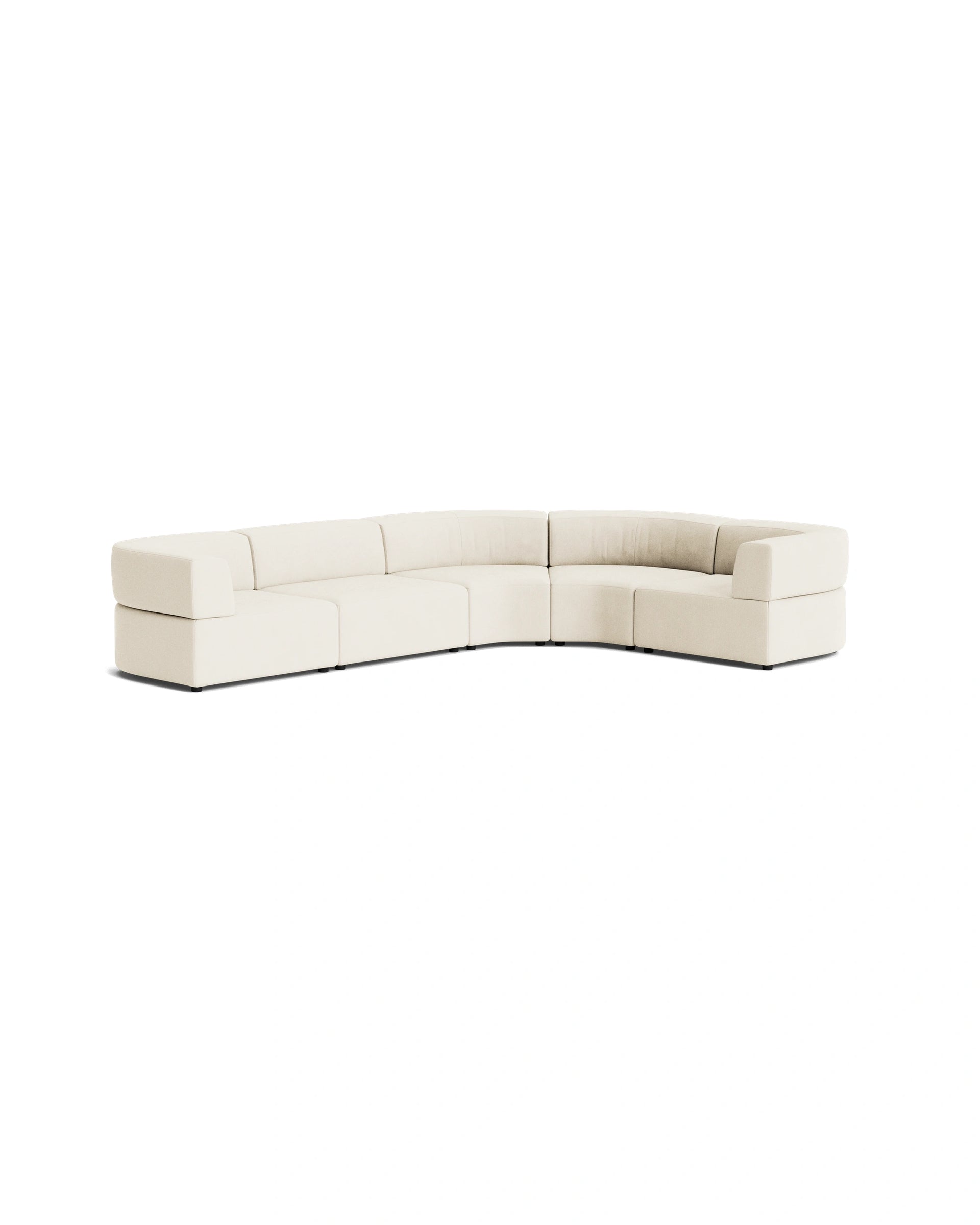 Stretch Angled Corner Sofa - Corduroy Off White
