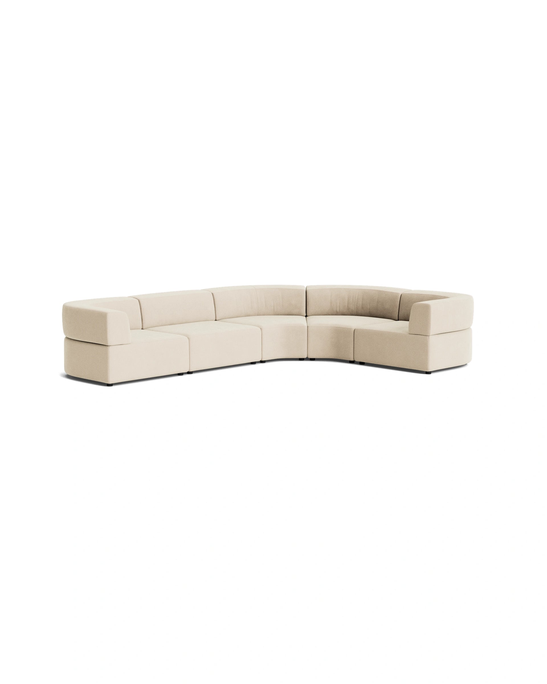 Stretch Angled Corner Sofa - Corduroy Mist