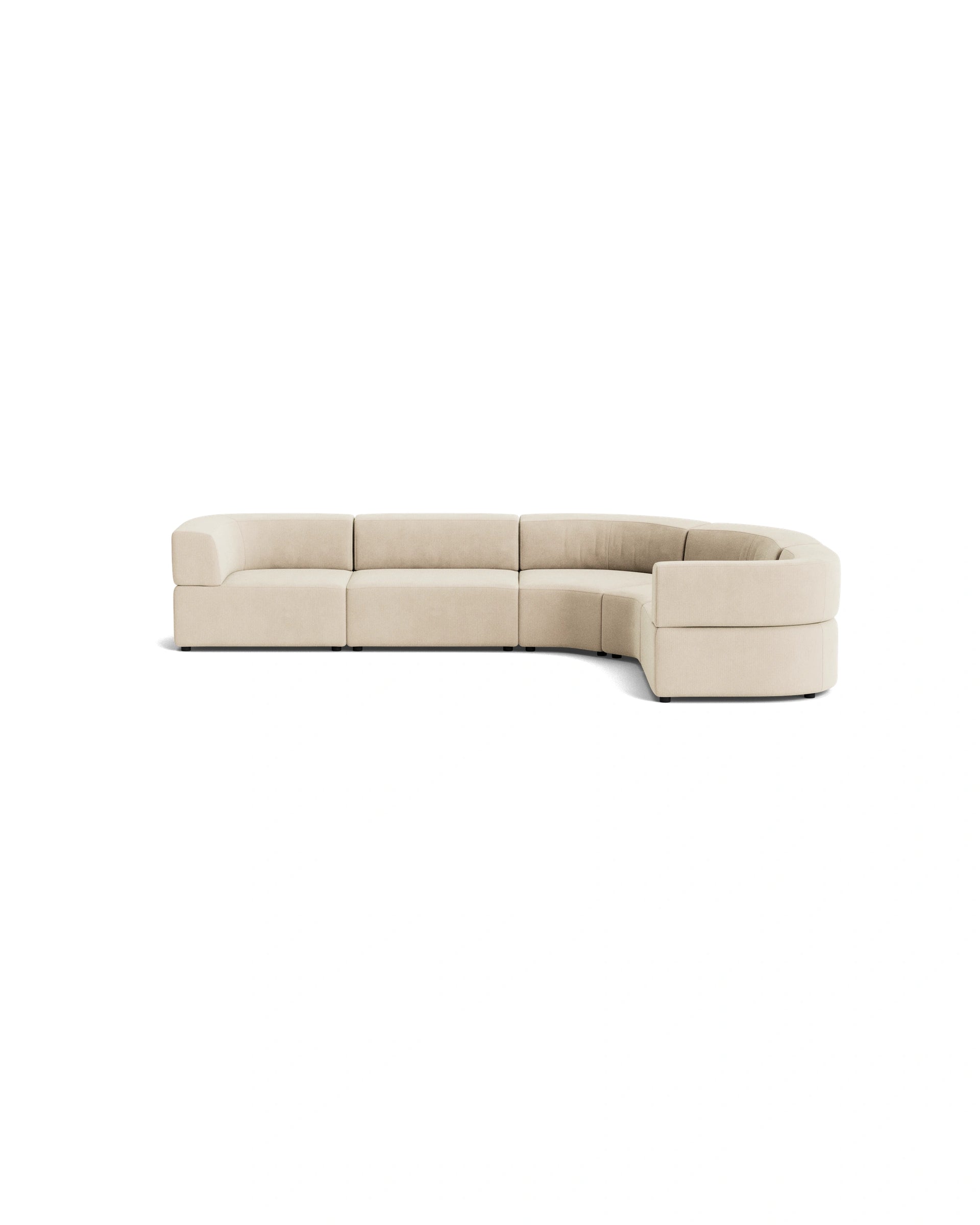 Stretch Angled Corner Sofa - Corduroy Mist