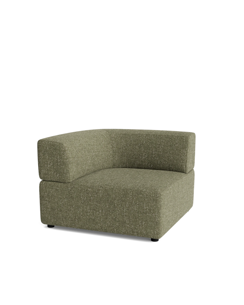 Stretch Corner Module - Fleck Olive