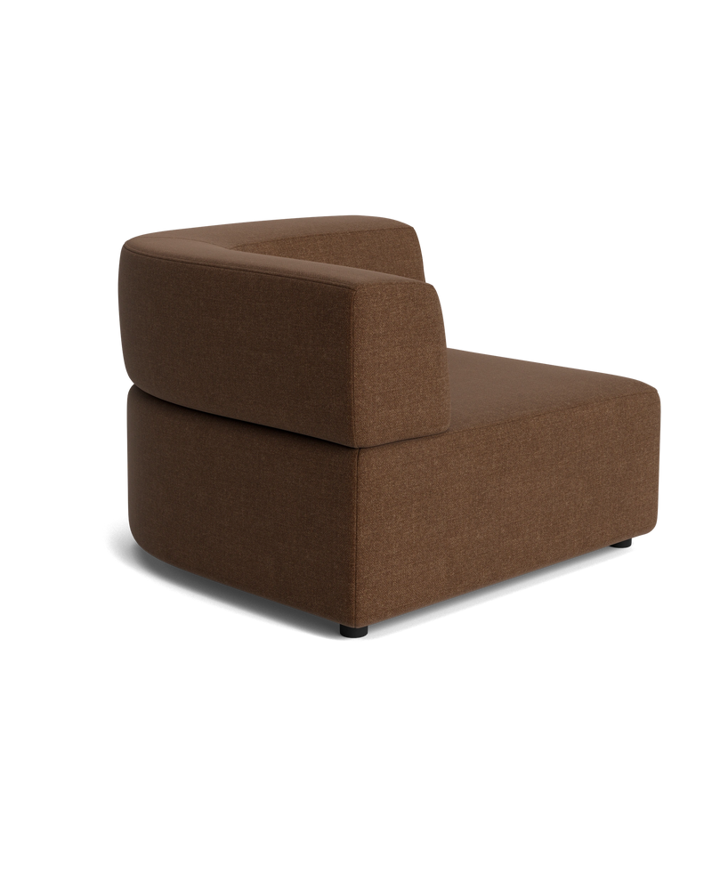 Stretch Corner Module - Fossil Chocolate