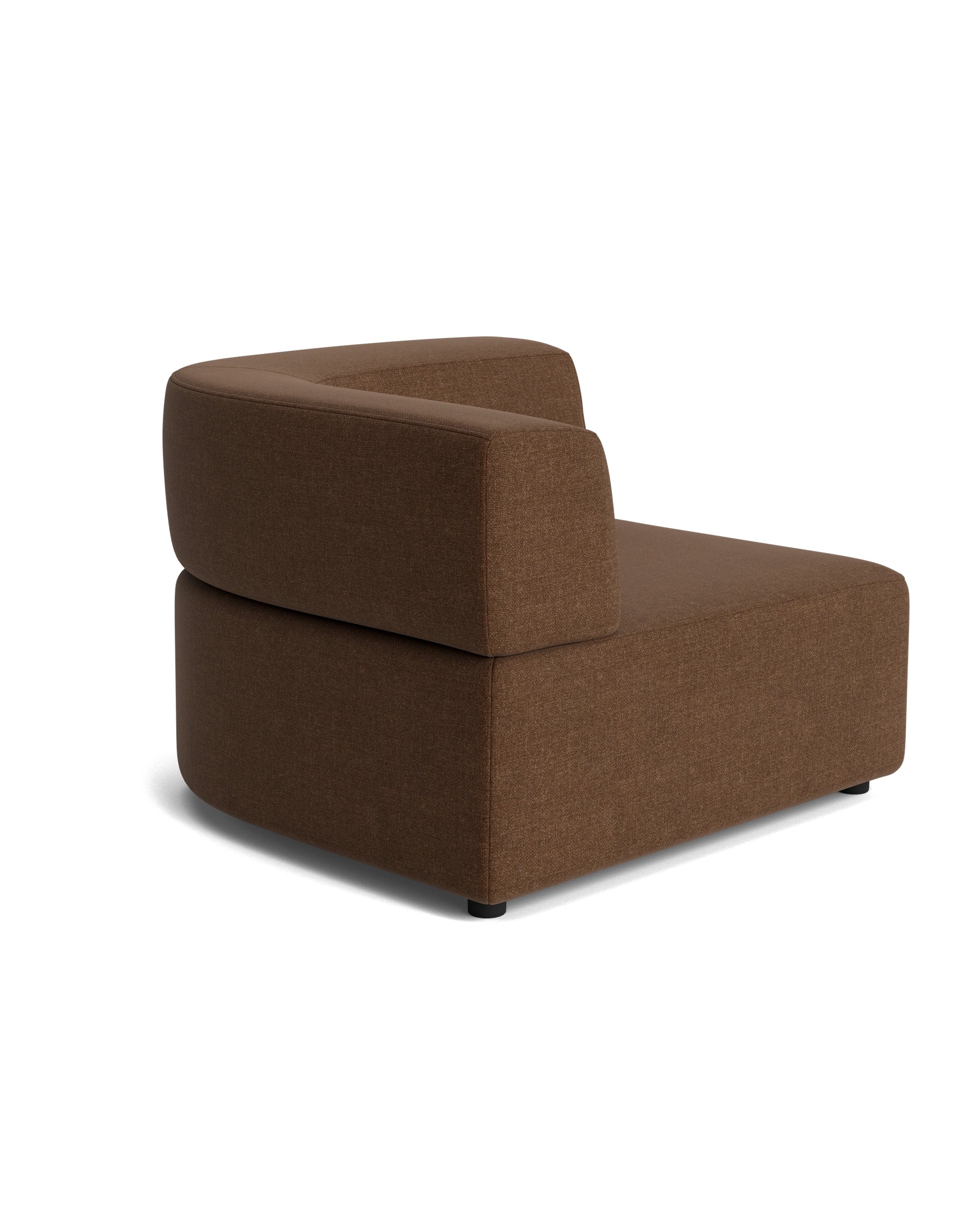 Stretch Corner Module - Fossil Chocolate