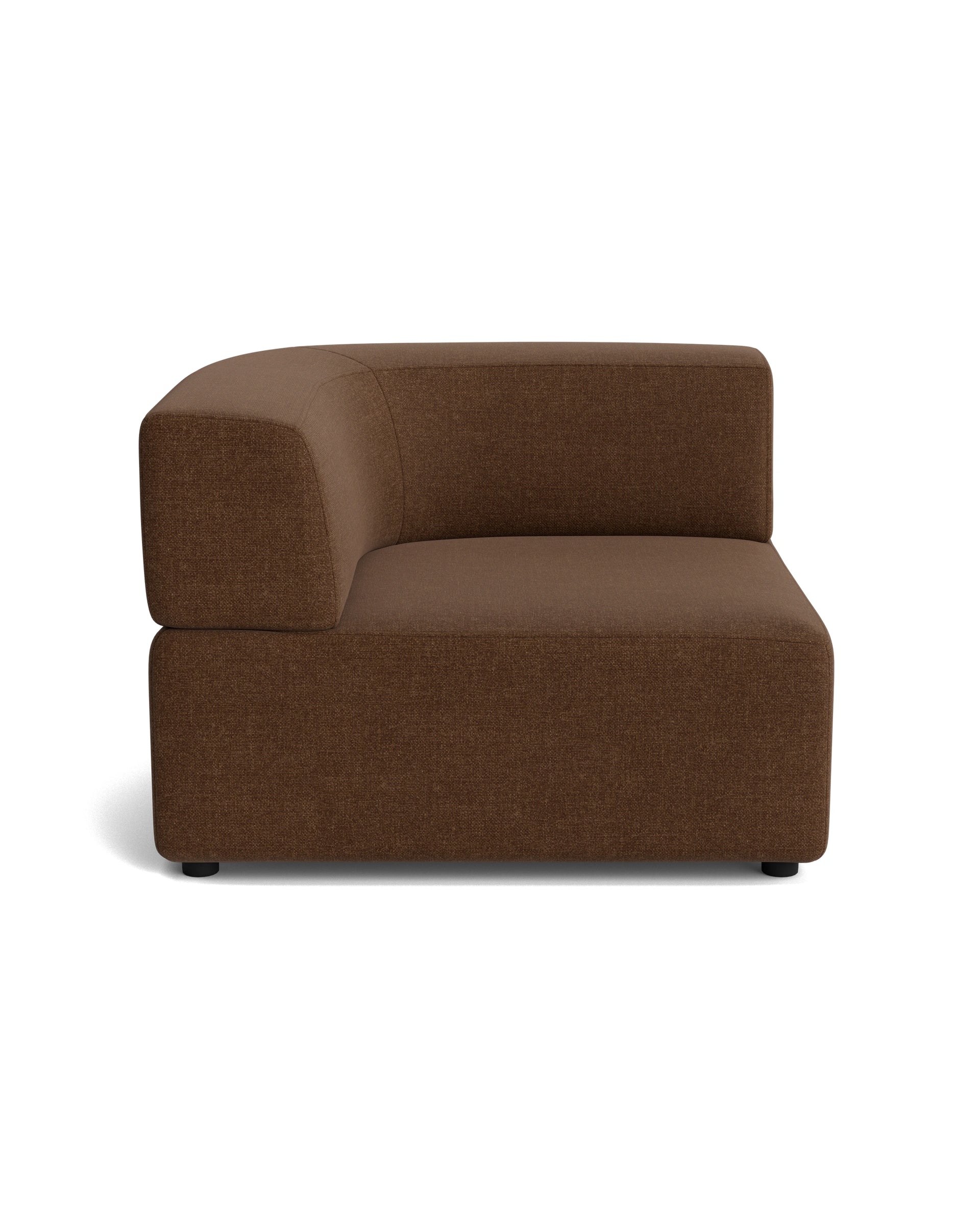 Stretch Corner Module - Fossil Chocolate