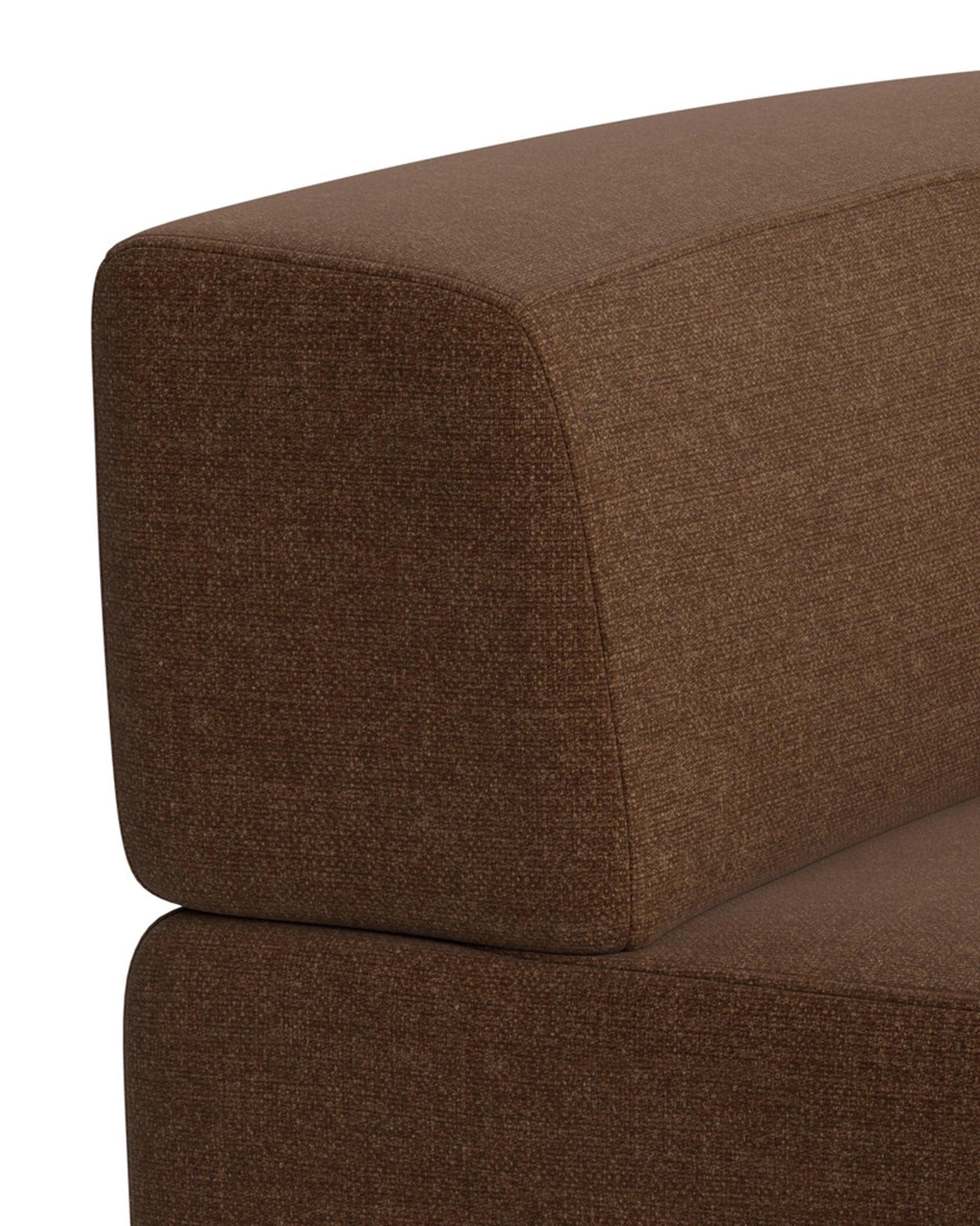 Stretch Corner Module - Fossil Chocolate