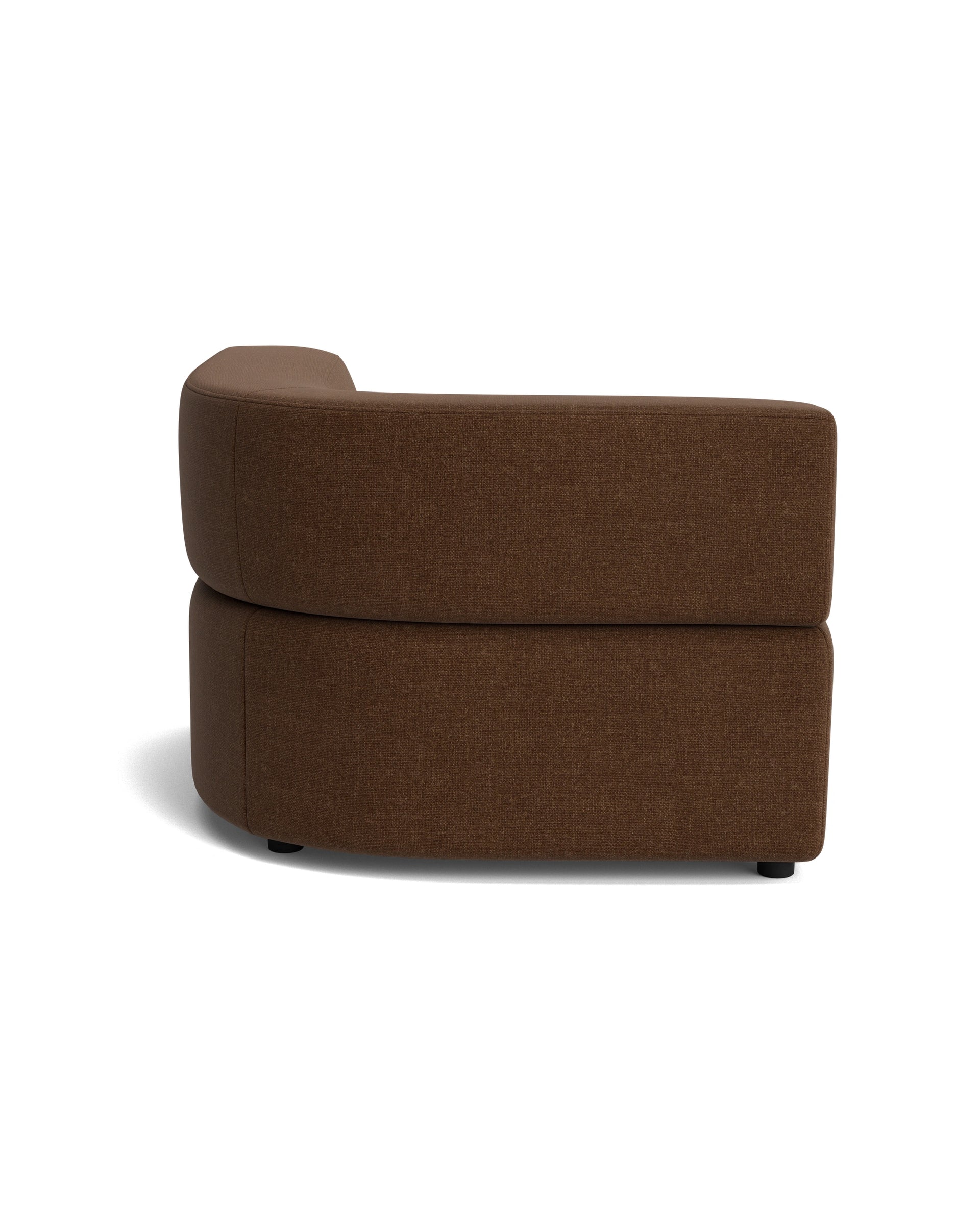 Stretch Corner Module - Fossil Chocolate