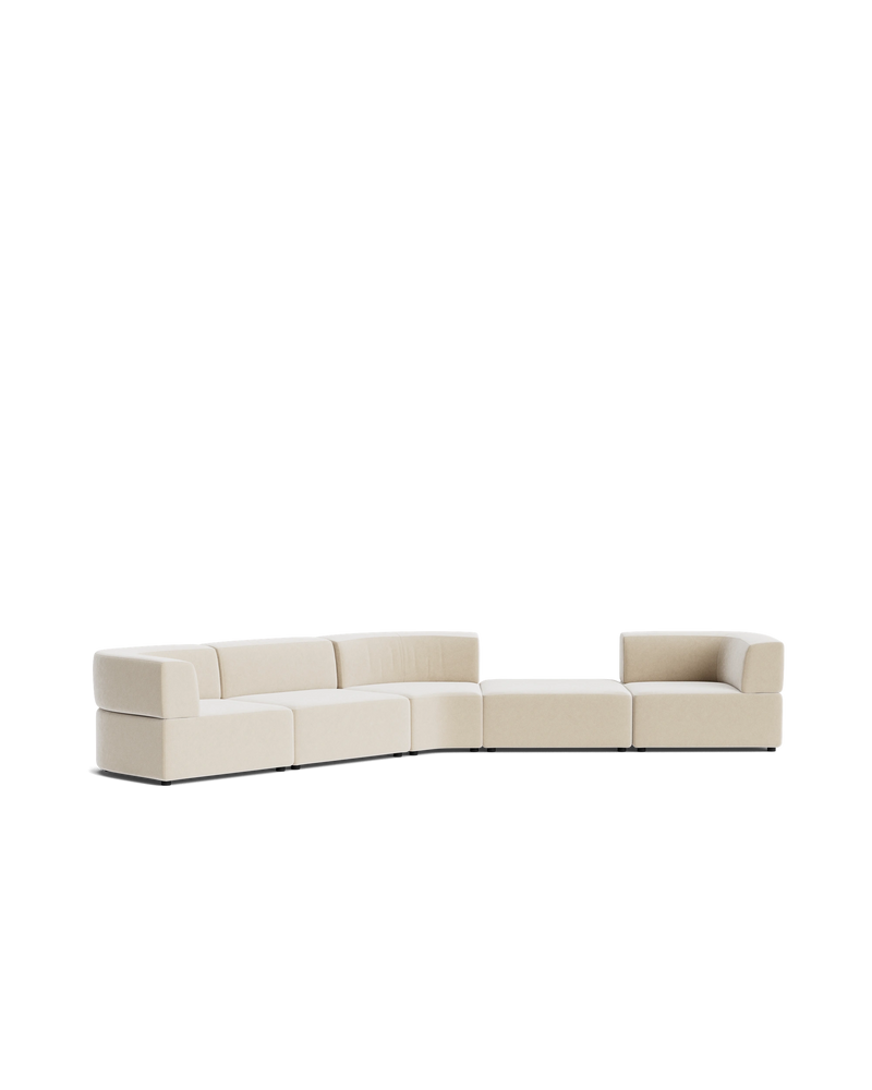 Stretch Large Angled Gap Sofa - Eden Ecru
