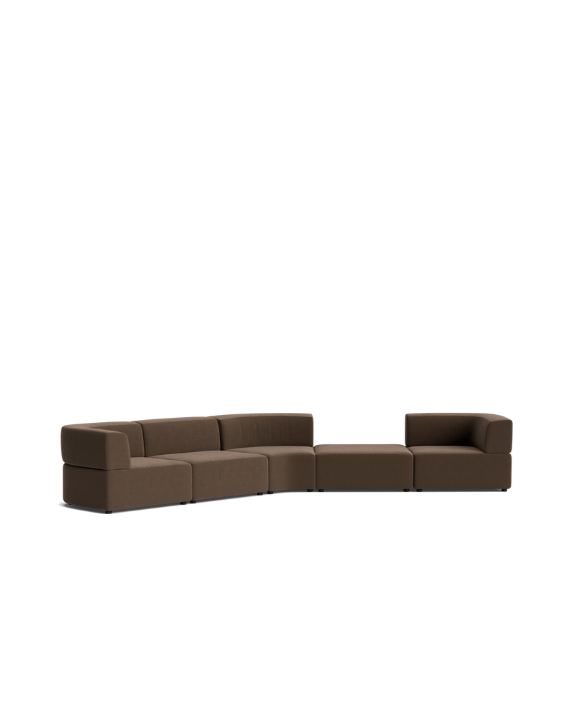 Stretch Large Angled Gap Sofa - Eden Java