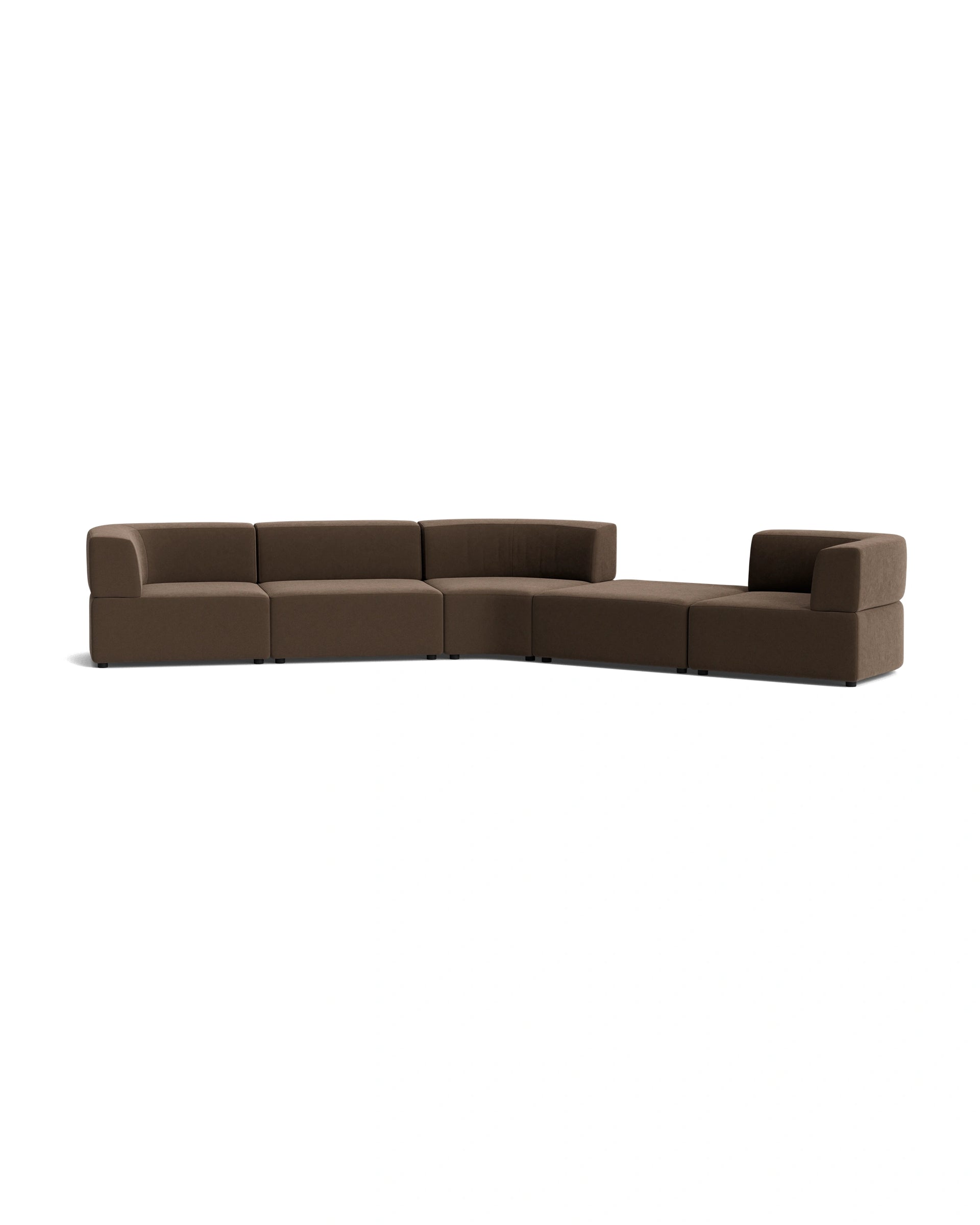 Stretch Large Angled Gap Sofa - Eden Java