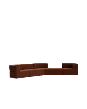 Stretch Large Angled Gap Sofa - Eden Brick