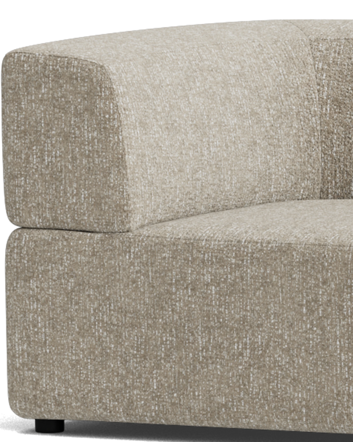 Stretch Large Angled Gap Sofa - Fleck Smoke