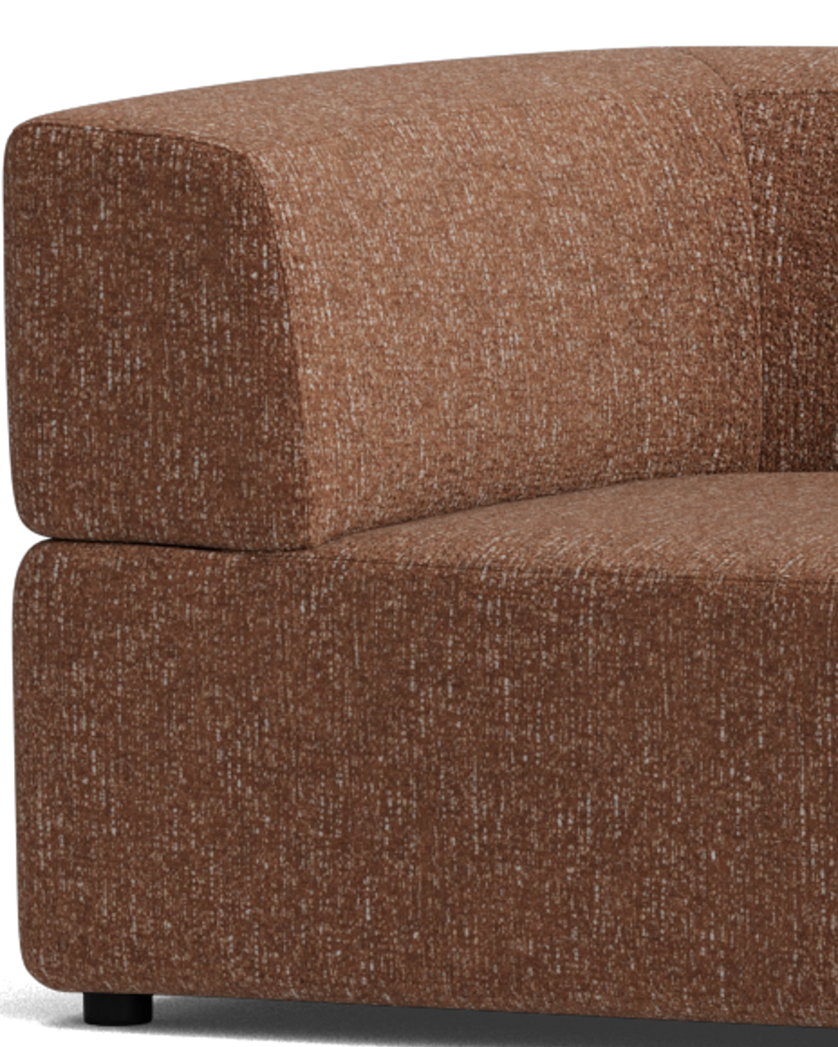 Stretch Large Angled Gap Sofa - Fleck Rust
