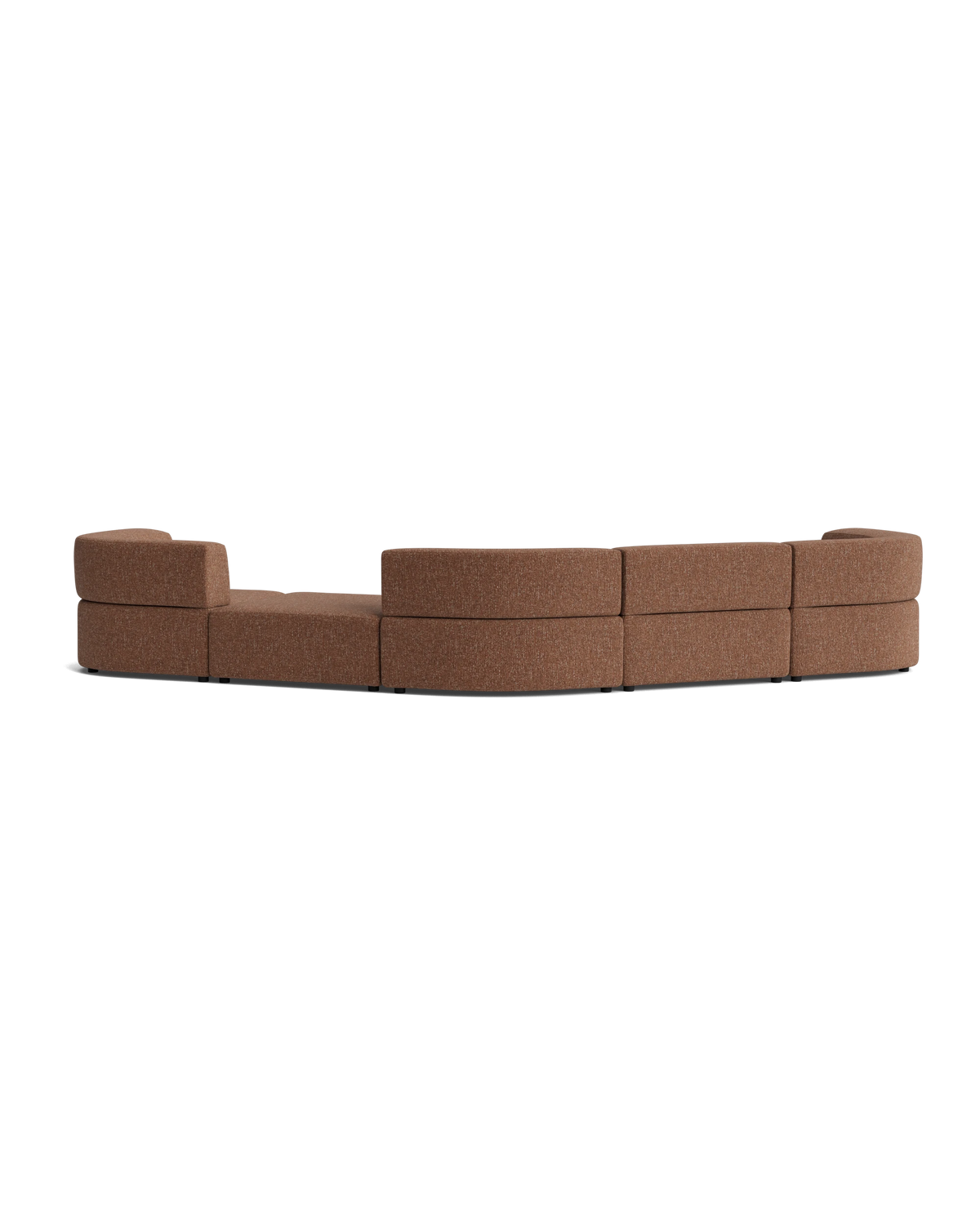 Stretch Large Angled Gap Sofa - Fleck Rust